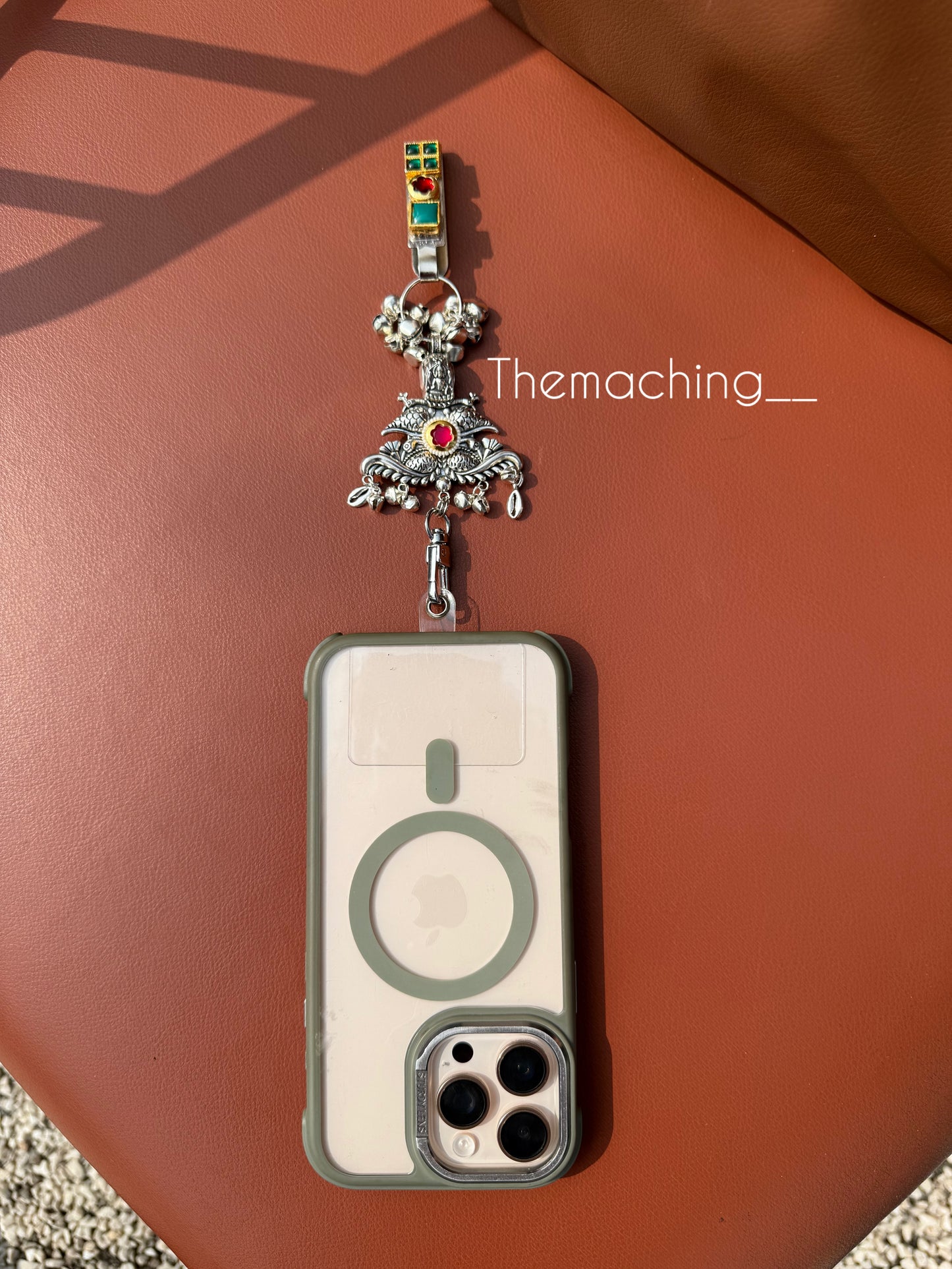 Silver Waist Juda with Stylish Pendant for Women | Durable Daily Use Hanging Chain for Mobile, Card Holder & Accessories