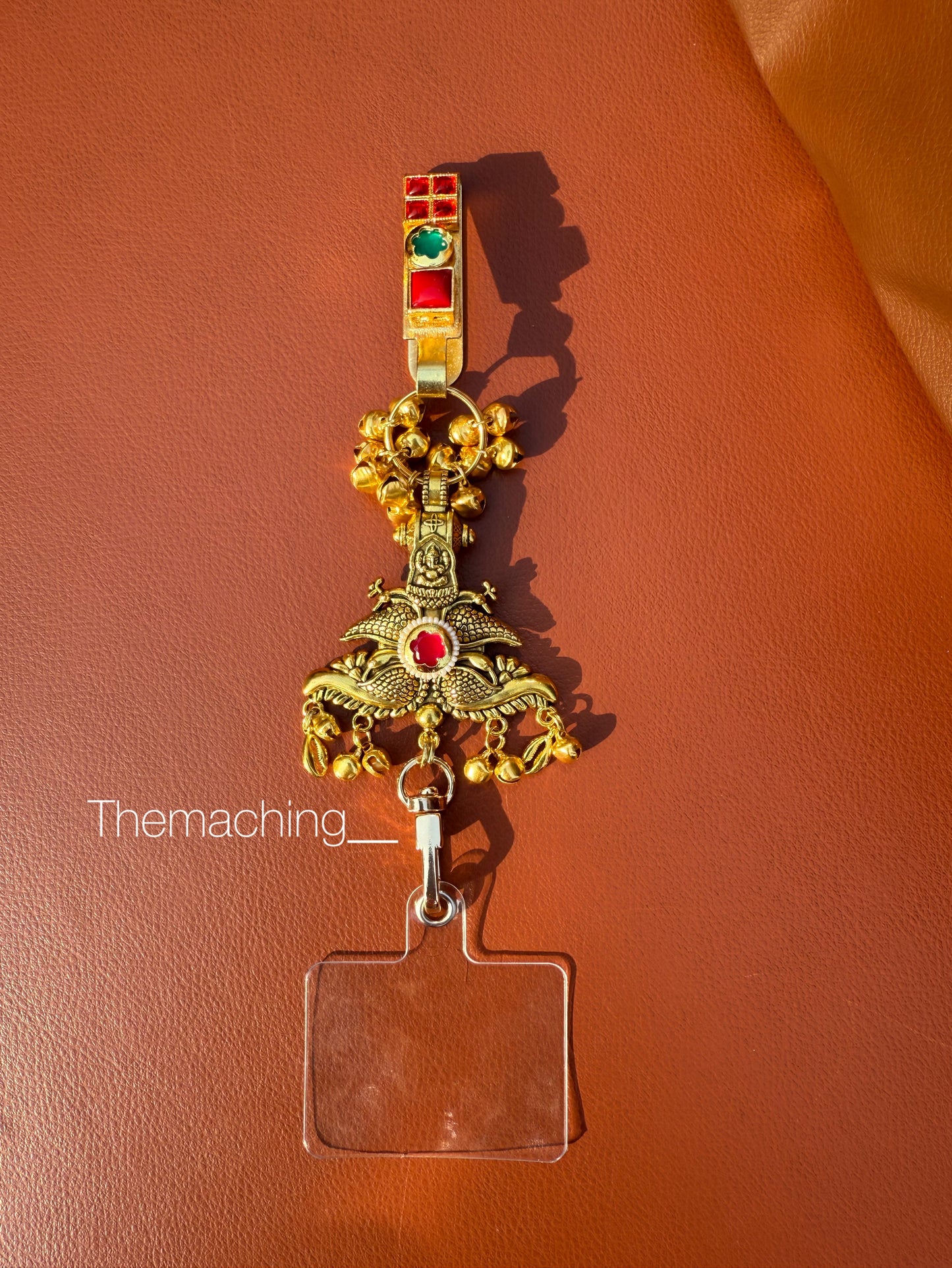 Gold Waist Juda with Stylish Pendant for Women | Durable Daily Use Hanging Chain for Mobile, Card Holder & Accessories