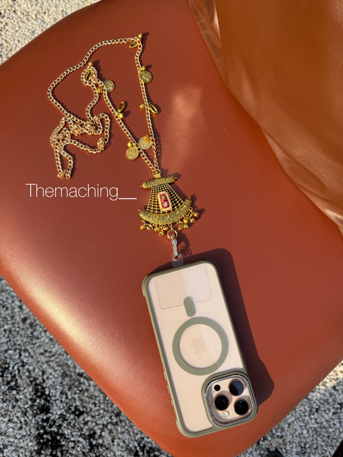 Trendy Metal Chain Lanyard with Stylish Pendant for Women | Durable Daily Use Hanging Chain for Mobile, Card Holder & Accessories