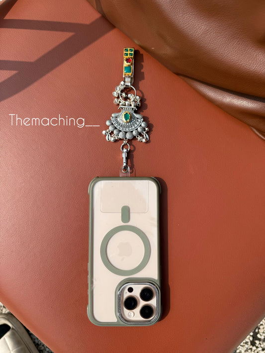 Silver Waist Juda with Stylish Pendant for Women | Durable Daily Use Hanging Chain for Mobile, Card Holder & Accessories