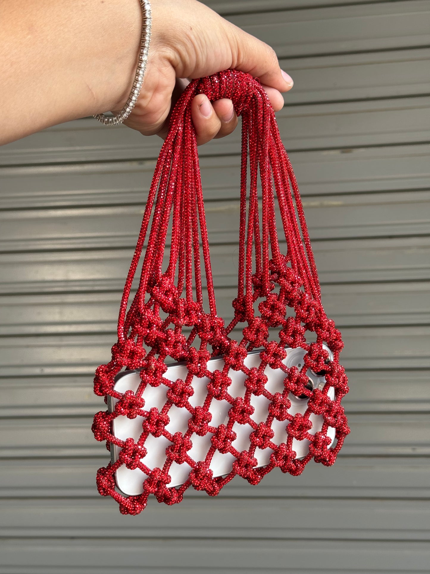 Crystal  Horizontal Mobile Bag