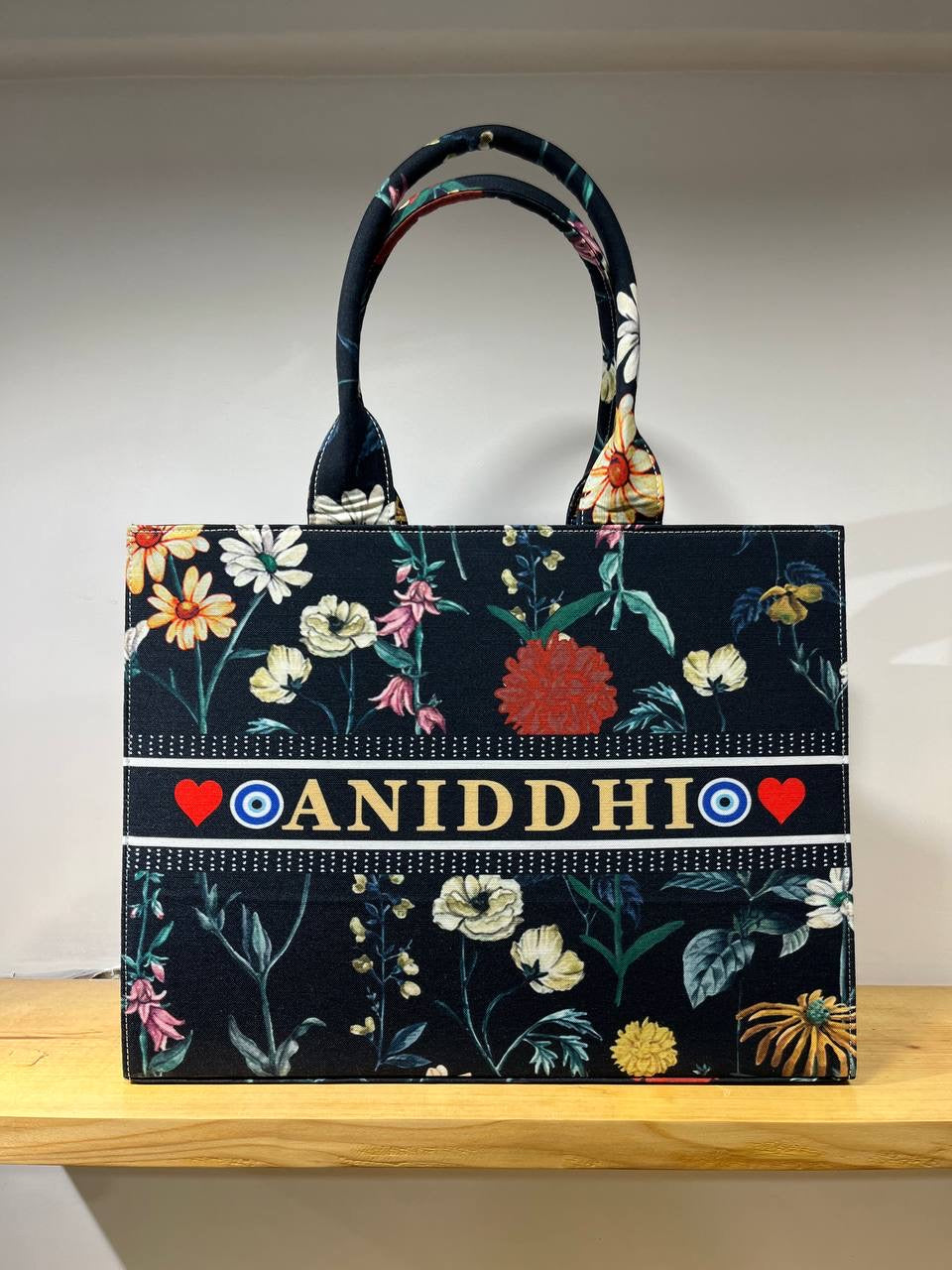 Blooming Tote Bag With Your Name