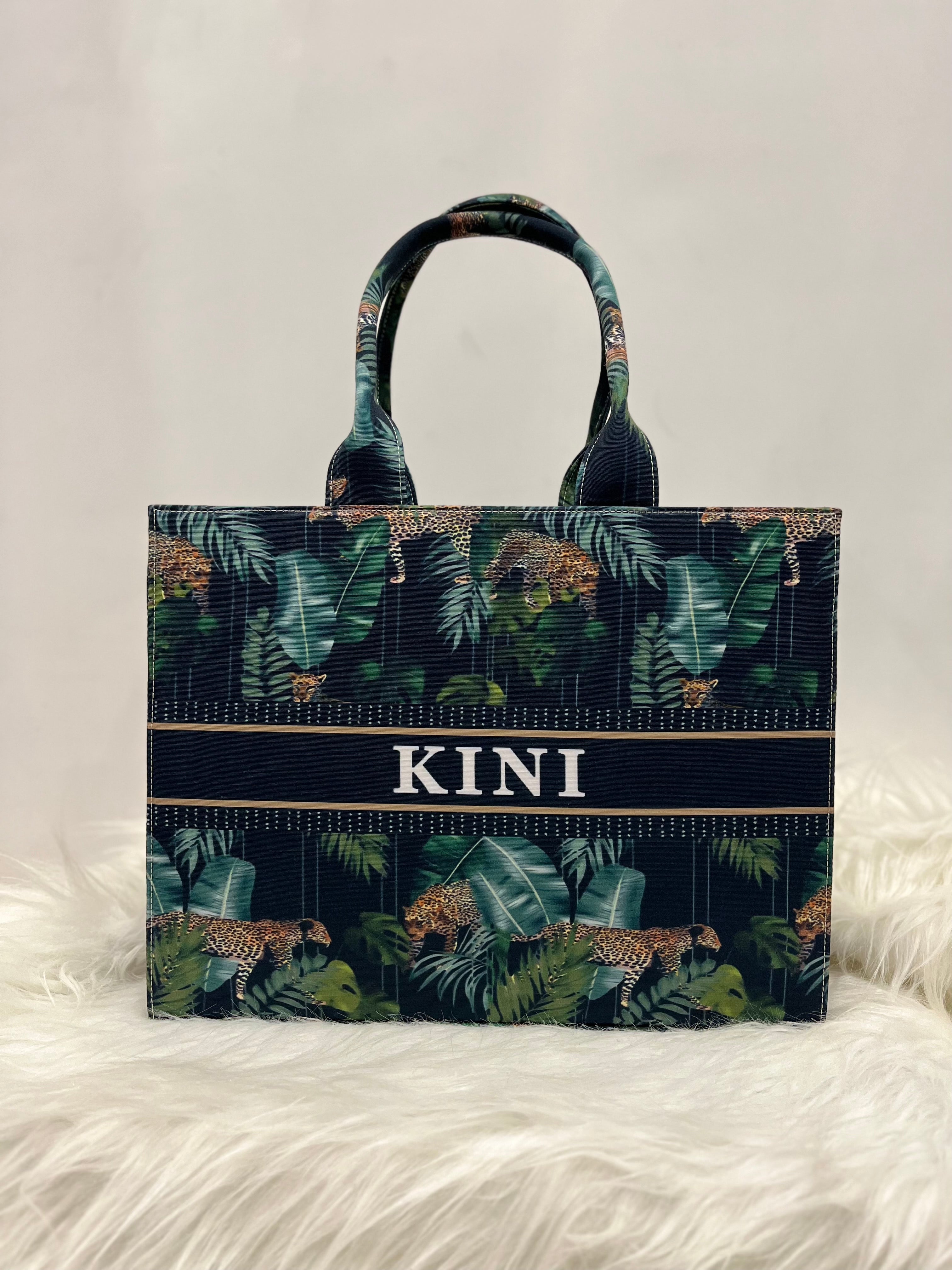 Panther at Night Tote Bag With Your Name