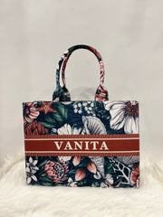 Ruby Hellebore Tote Bag With Name