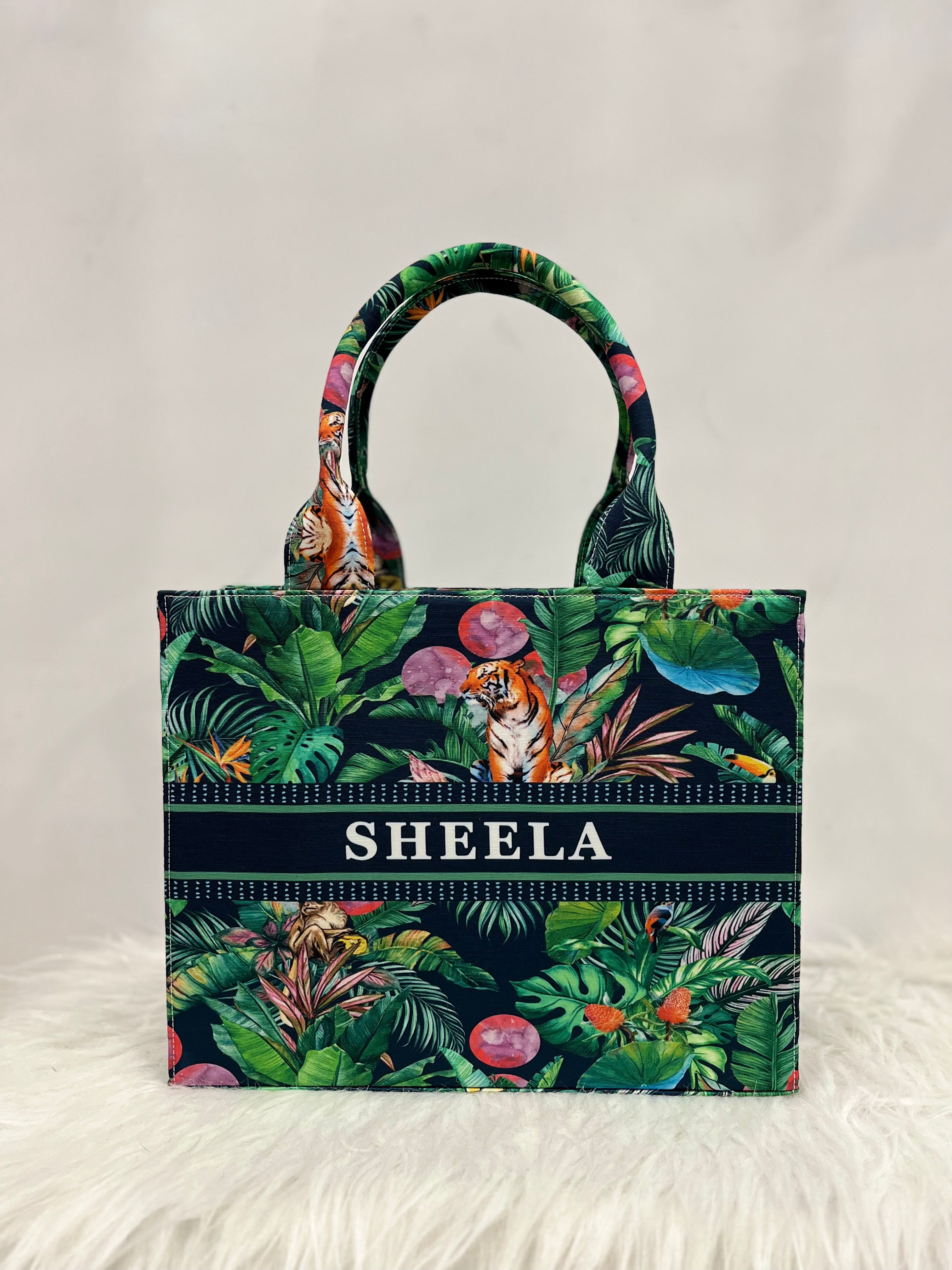 Jungle King Tote Bag With Your Name