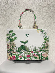 Green Palm Tote Bag With Your Name