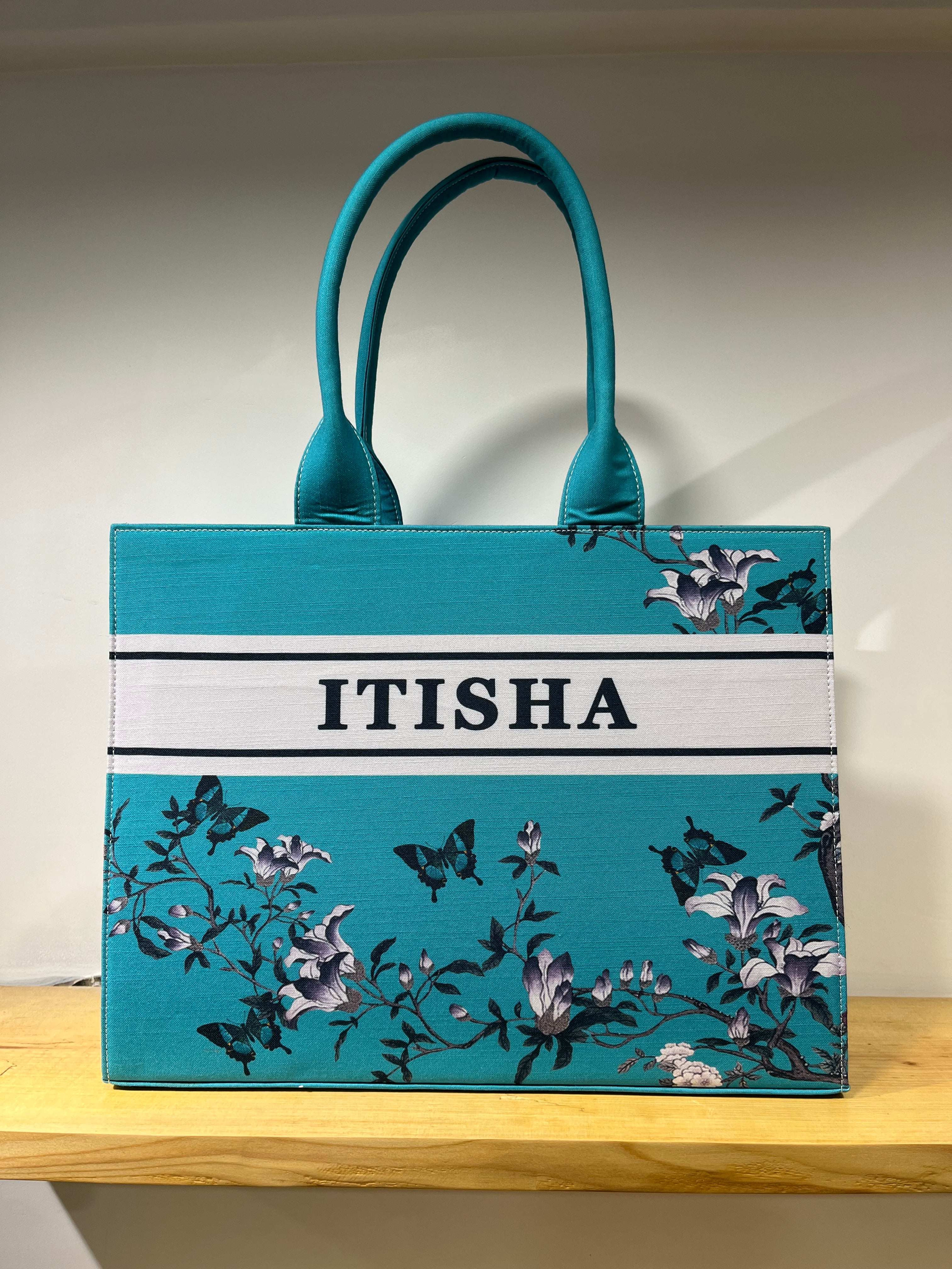 Fly Butterfly Tote Bag With Your name