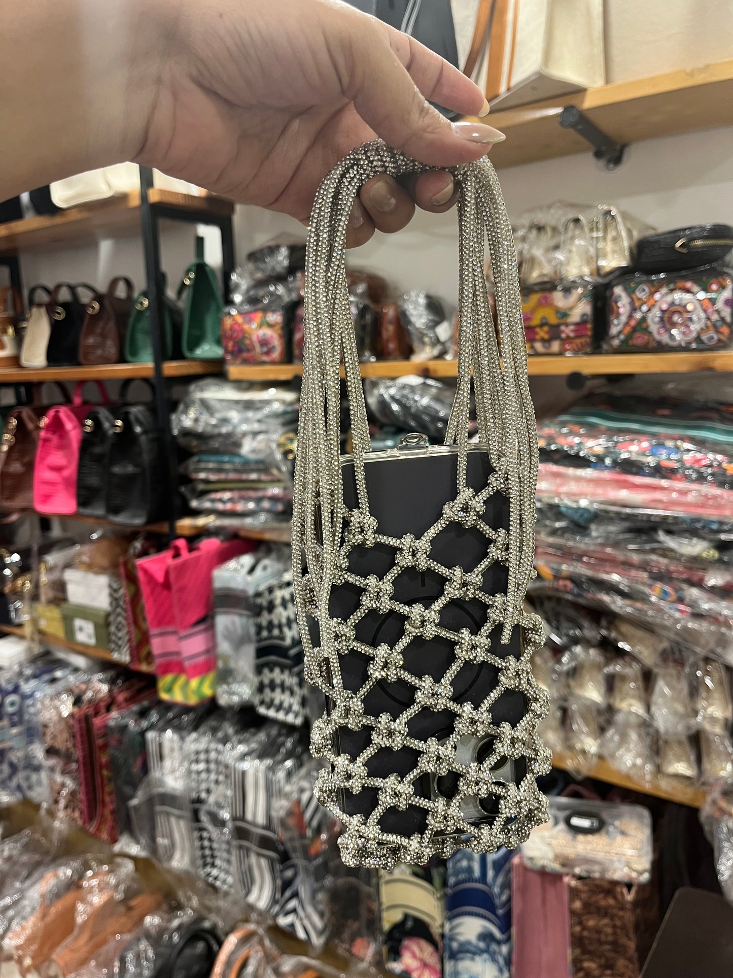 Rhinestone Mobile Bag