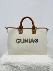 Canvas Daimond Tote Bag With Your Name