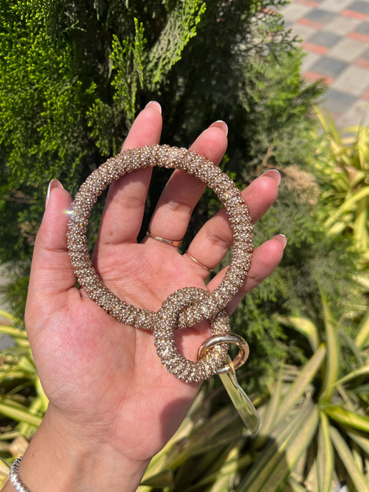 Gold And Silver Mobile Bangle