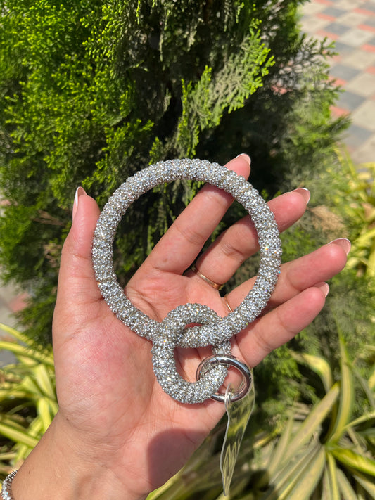 Gold And Silver Mobile Bangle