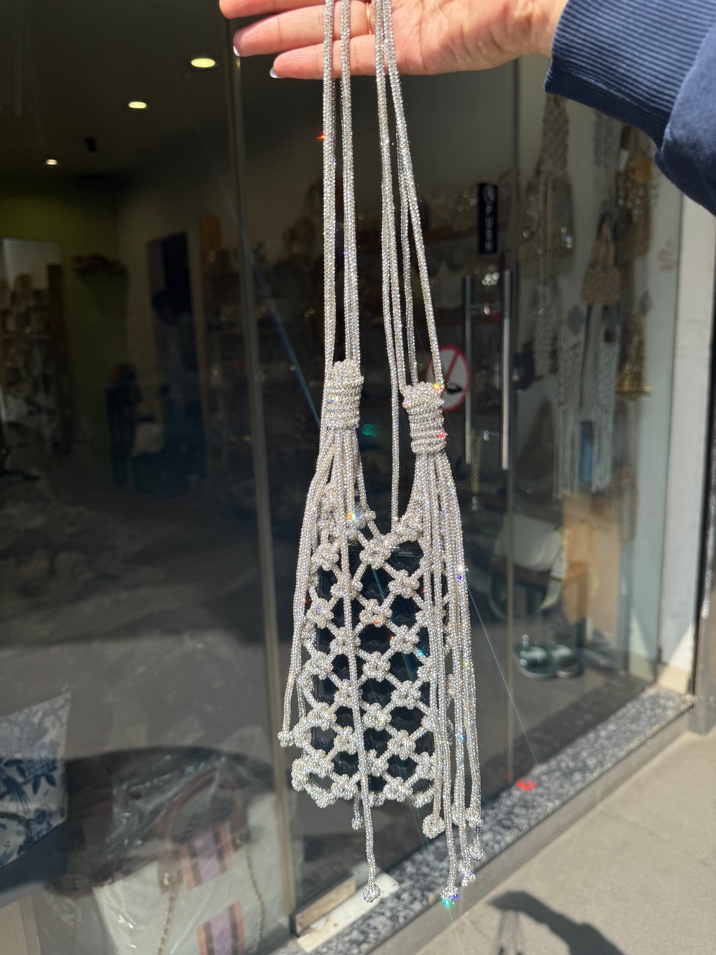 Sling style Rhinestone Mobile Bag