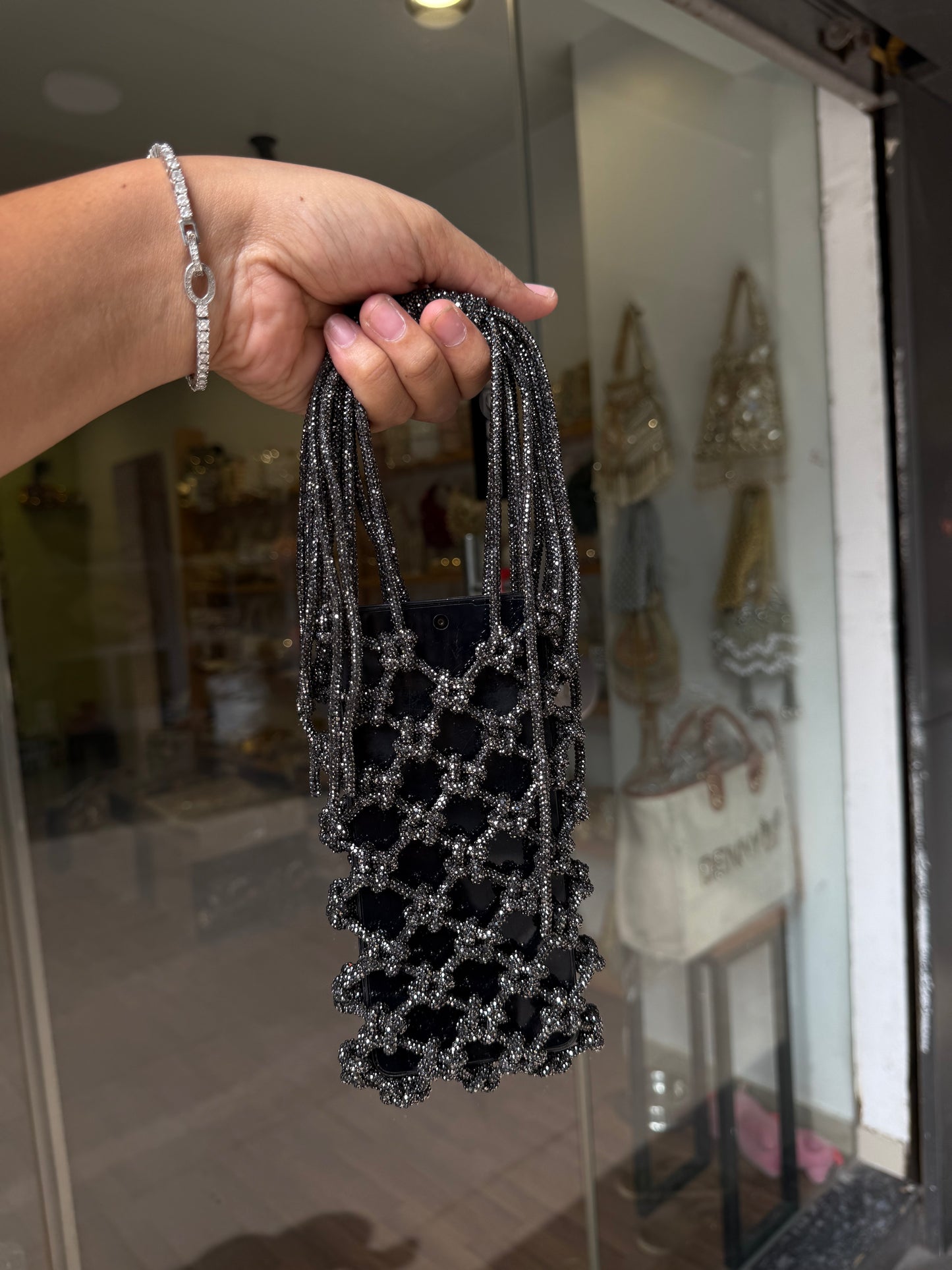 Rhinestone Mobile Bag