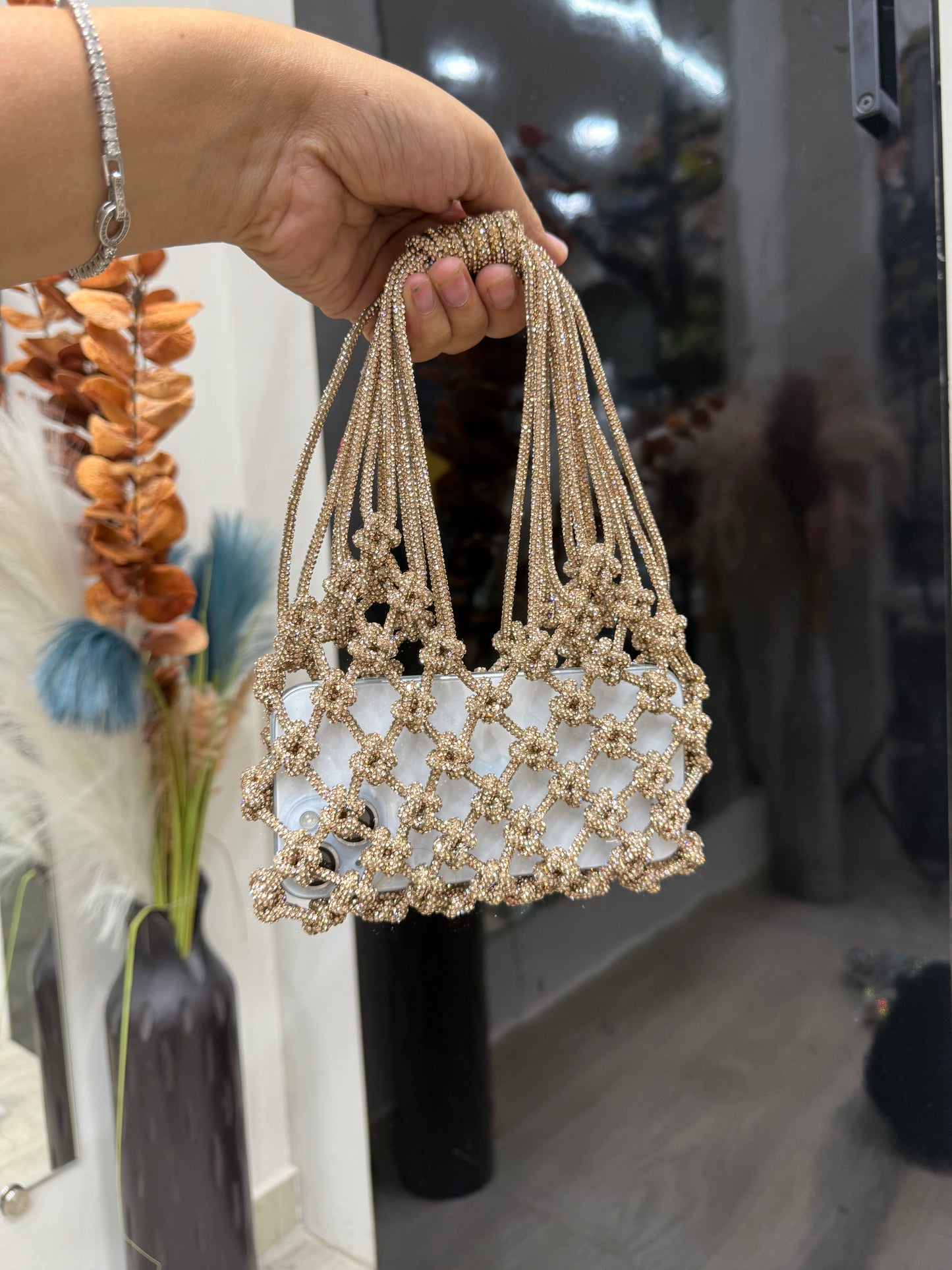 Crystal  Horizontal Mobile Bag