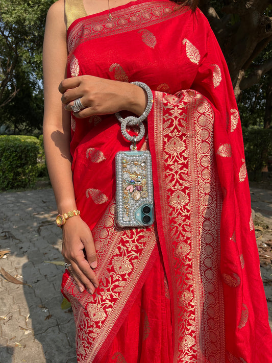 Silver Daimond With Silver Ring