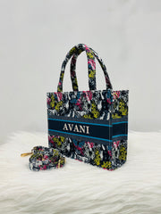 Beautiful Butterfly MINI Tote Bag With Name