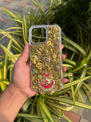 Personalized Golden Ornaments Wedding Phone Case