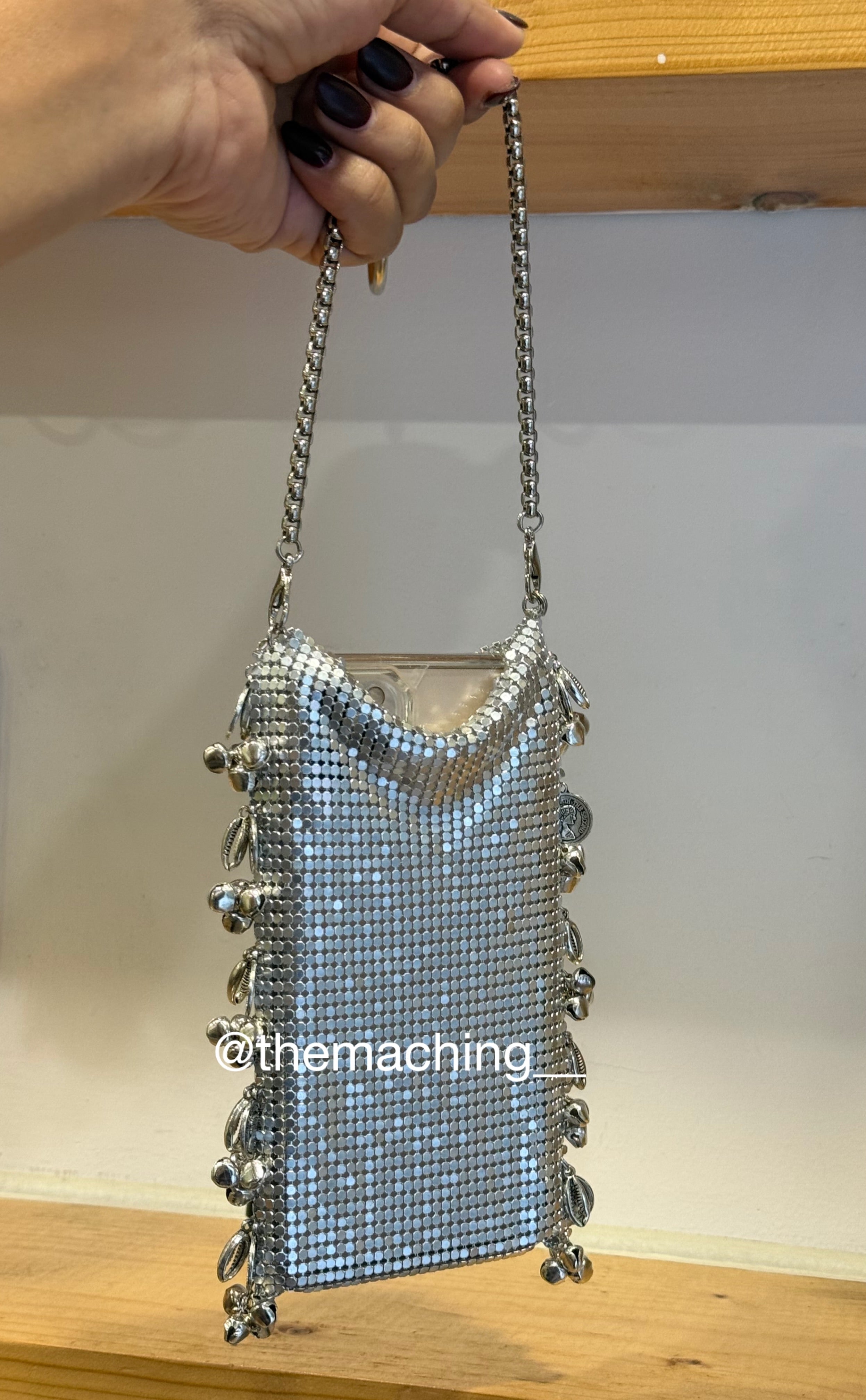 METAL GHUNGROO MOBILE BAG