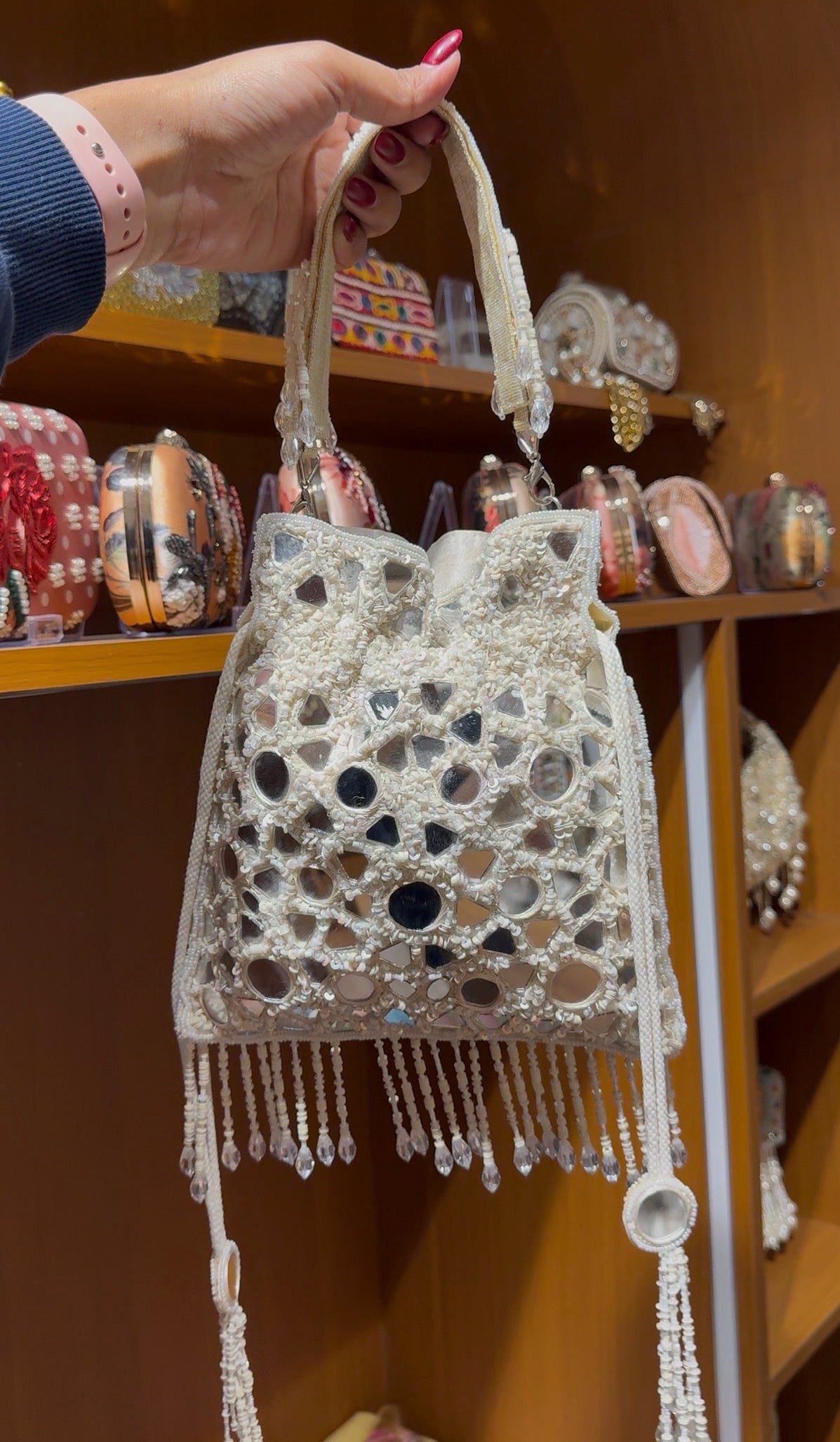 Luxury Handcrafted Beaded Potli Bag