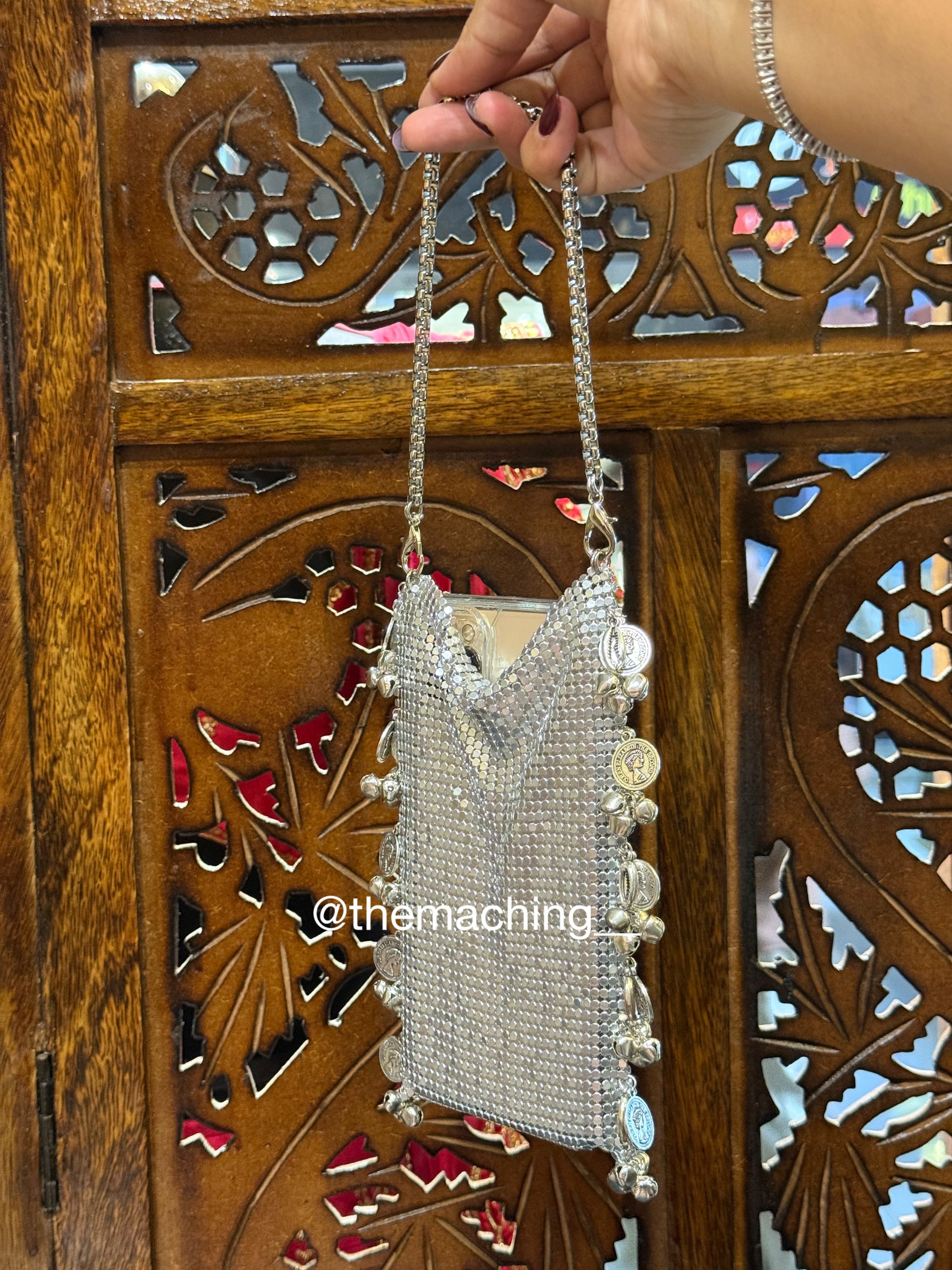 METAL GHUNGROO MOBILE BAG