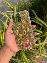 Personalized Golden Ornaments Wedding Phone Case