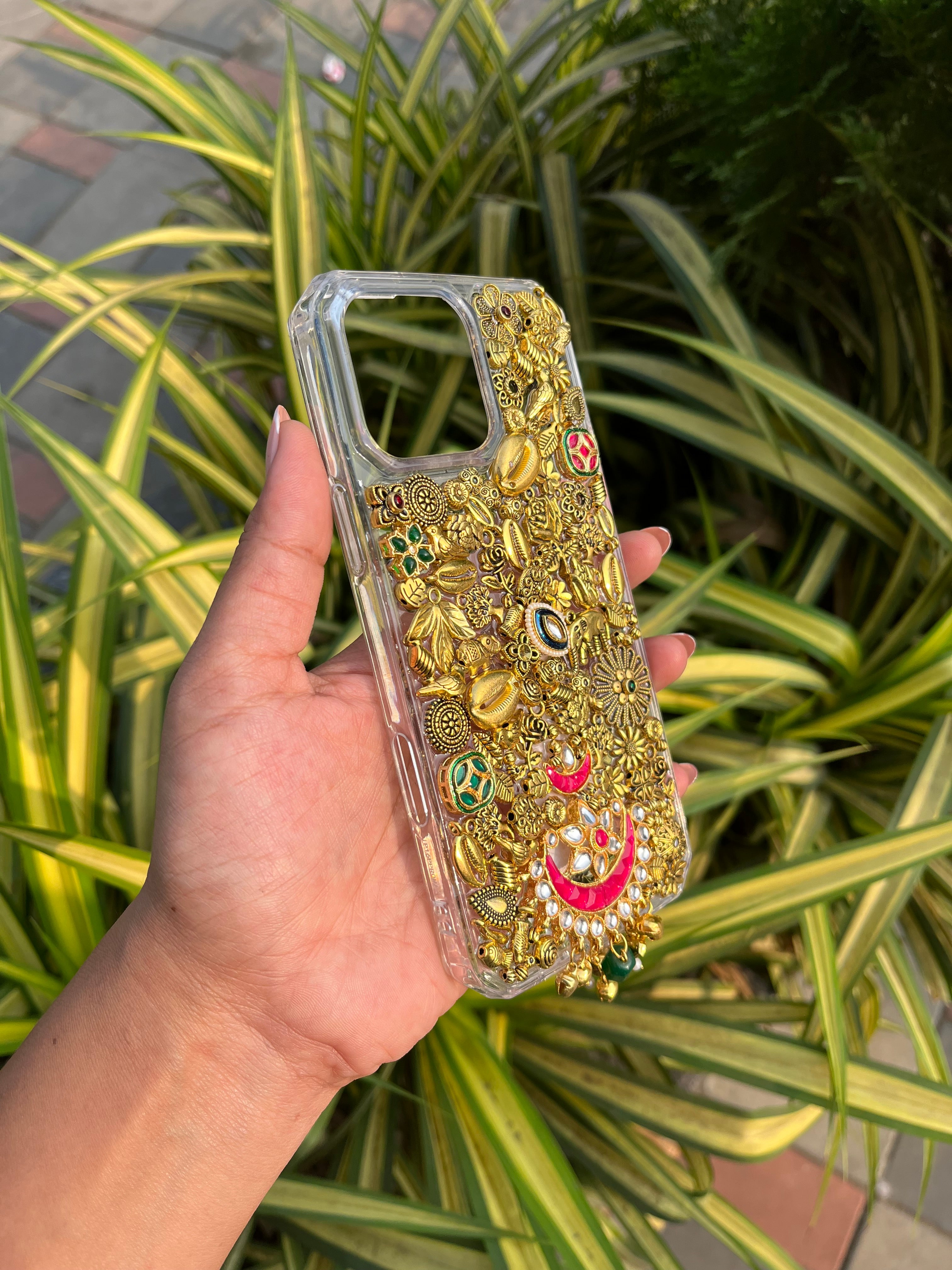 Personalized Golden Ornaments Wedding Phone Case