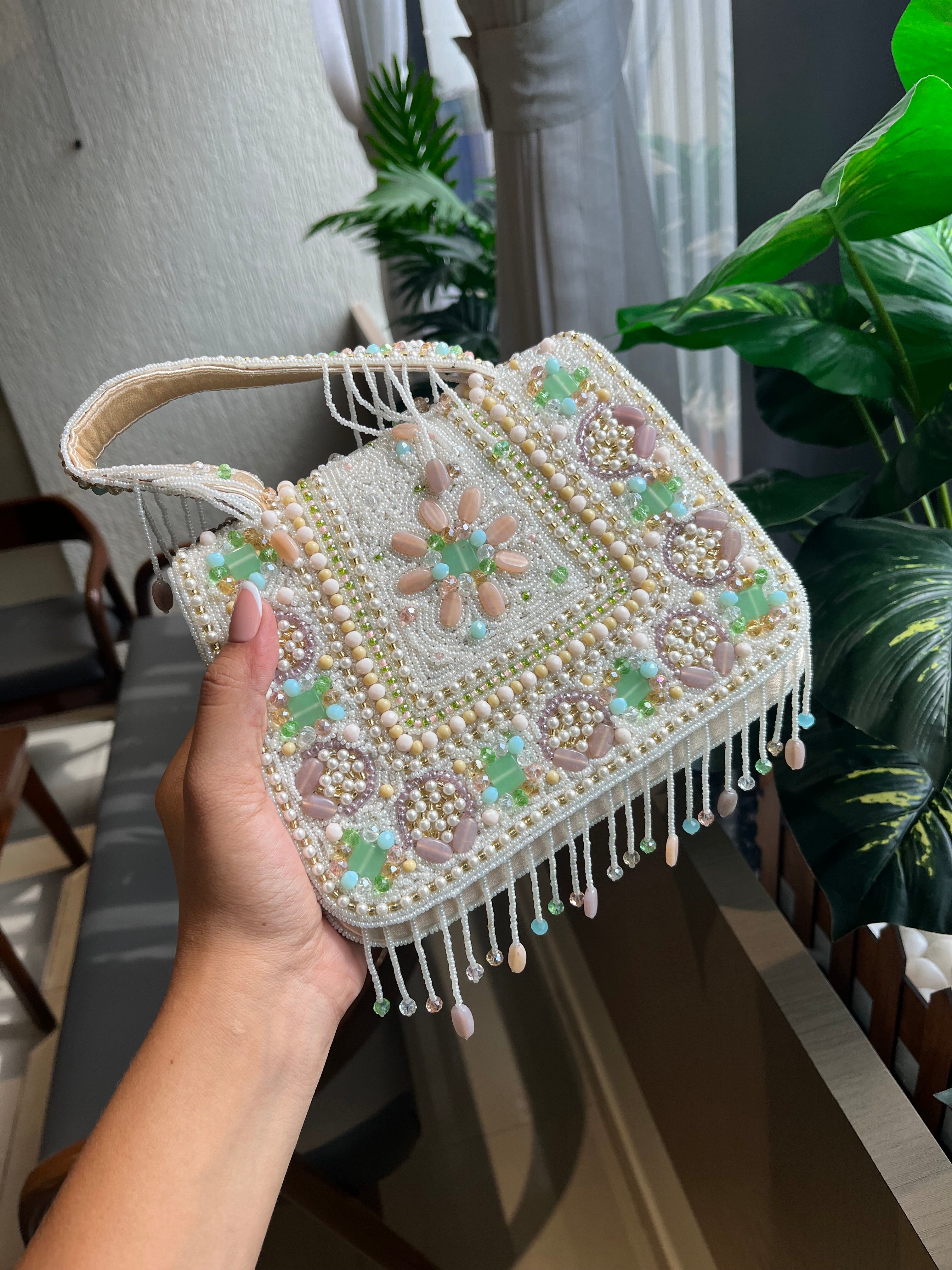 Royal designer Beaded Clutch