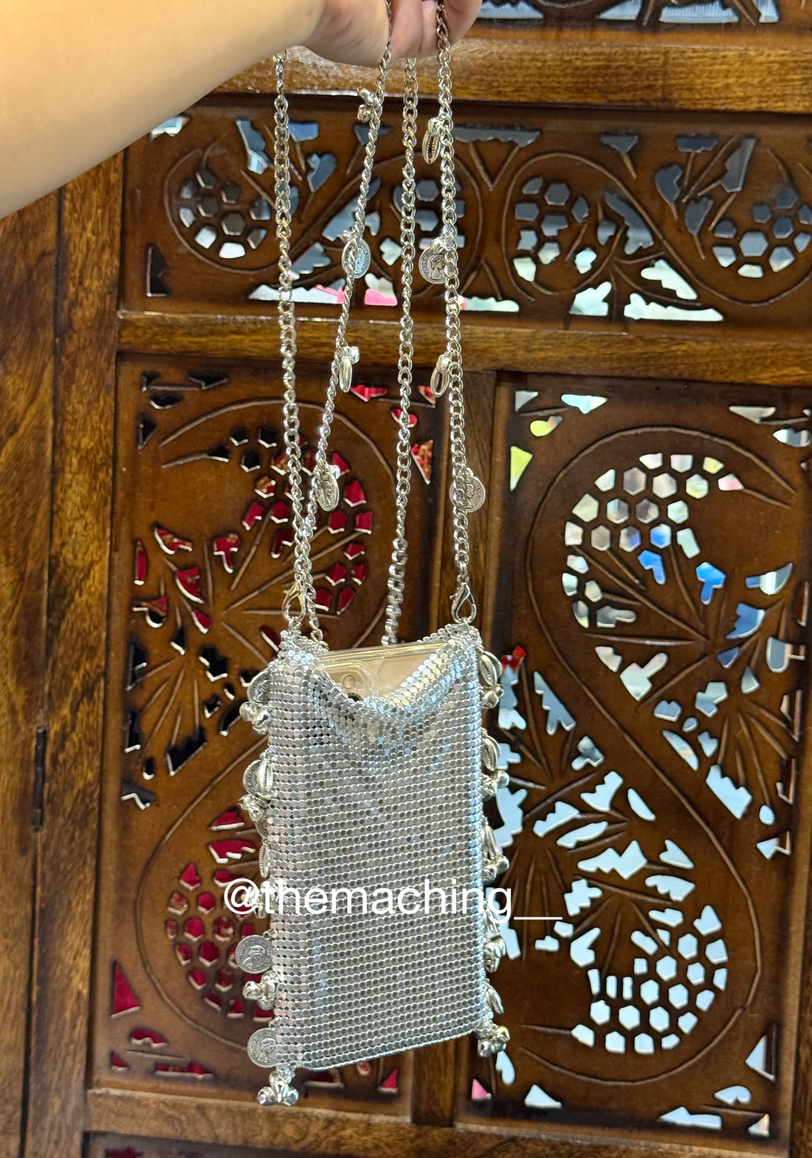 METAL GHUNGROO MOBILE BAG