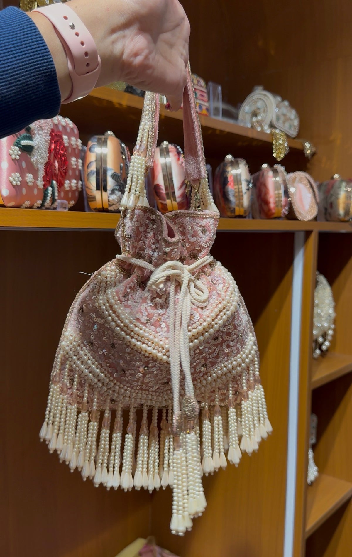 Luxury Handcrafted Beaded Potli Bag