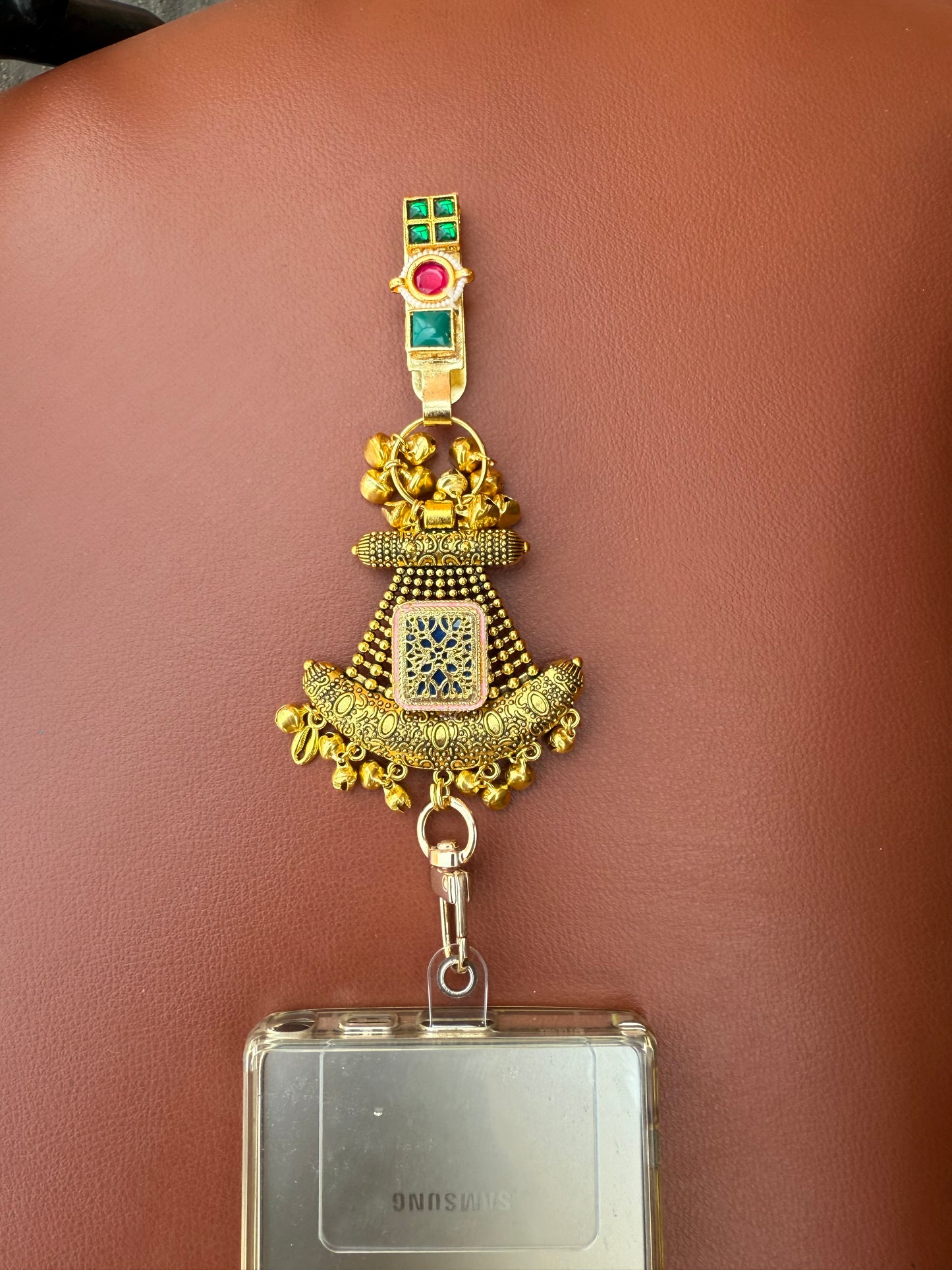 Trendy Metal Chain Lanyard with Stylish Pendant for Women | Durable Daily Use Hanging Chain for Mobile, Card Holder & Accessories