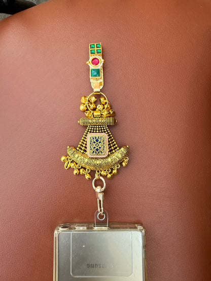 Trendy Metal Chain Lanyard with Stylish Pendant for Women | Durable Daily Use Hanging Chain for Mobile, Card Holder & Accessories