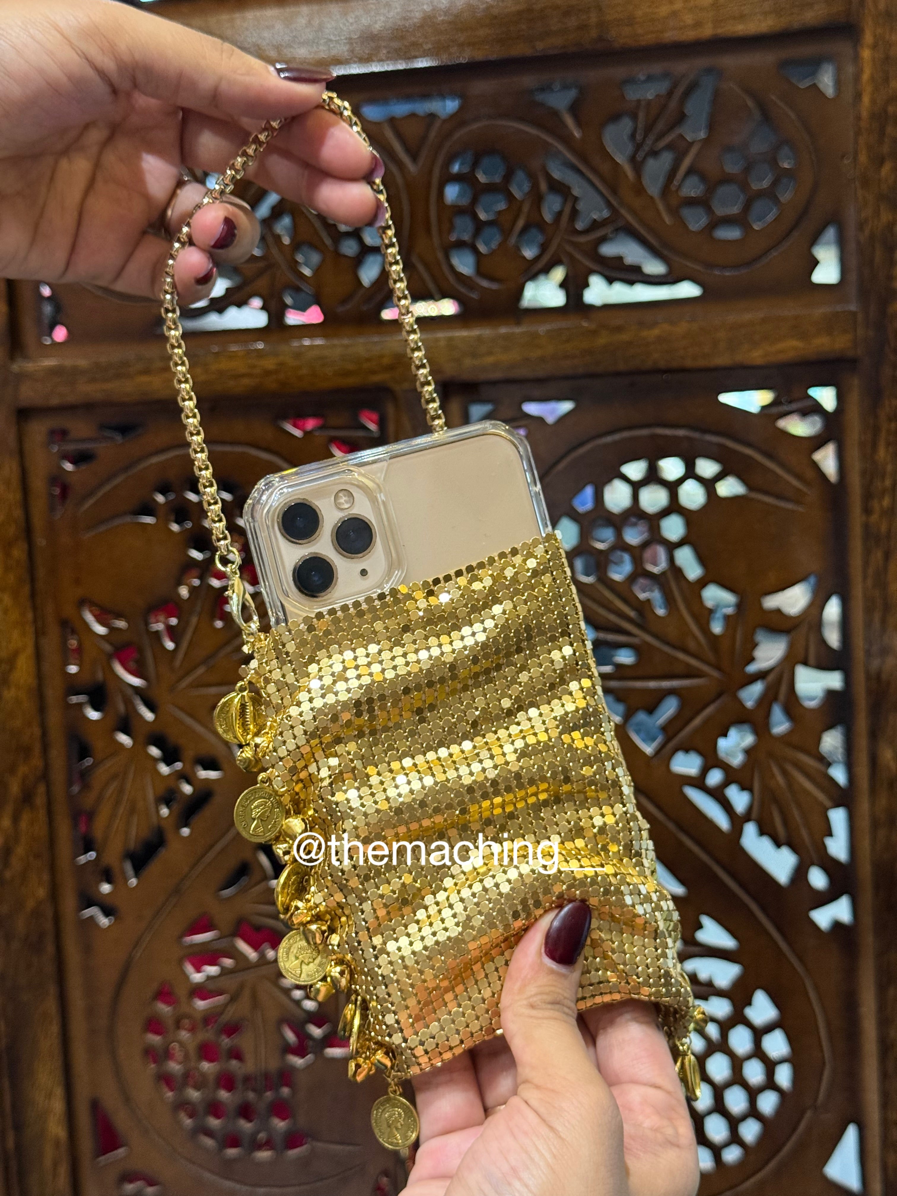 METAL GHUNGROO MOBILE BAG