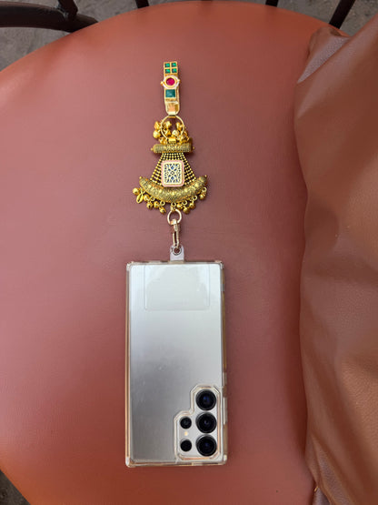 Trendy Metal Chain Lanyard with Stylish Pendant for Women | Durable Daily Use Hanging Chain for Mobile, Card Holder & Accessories