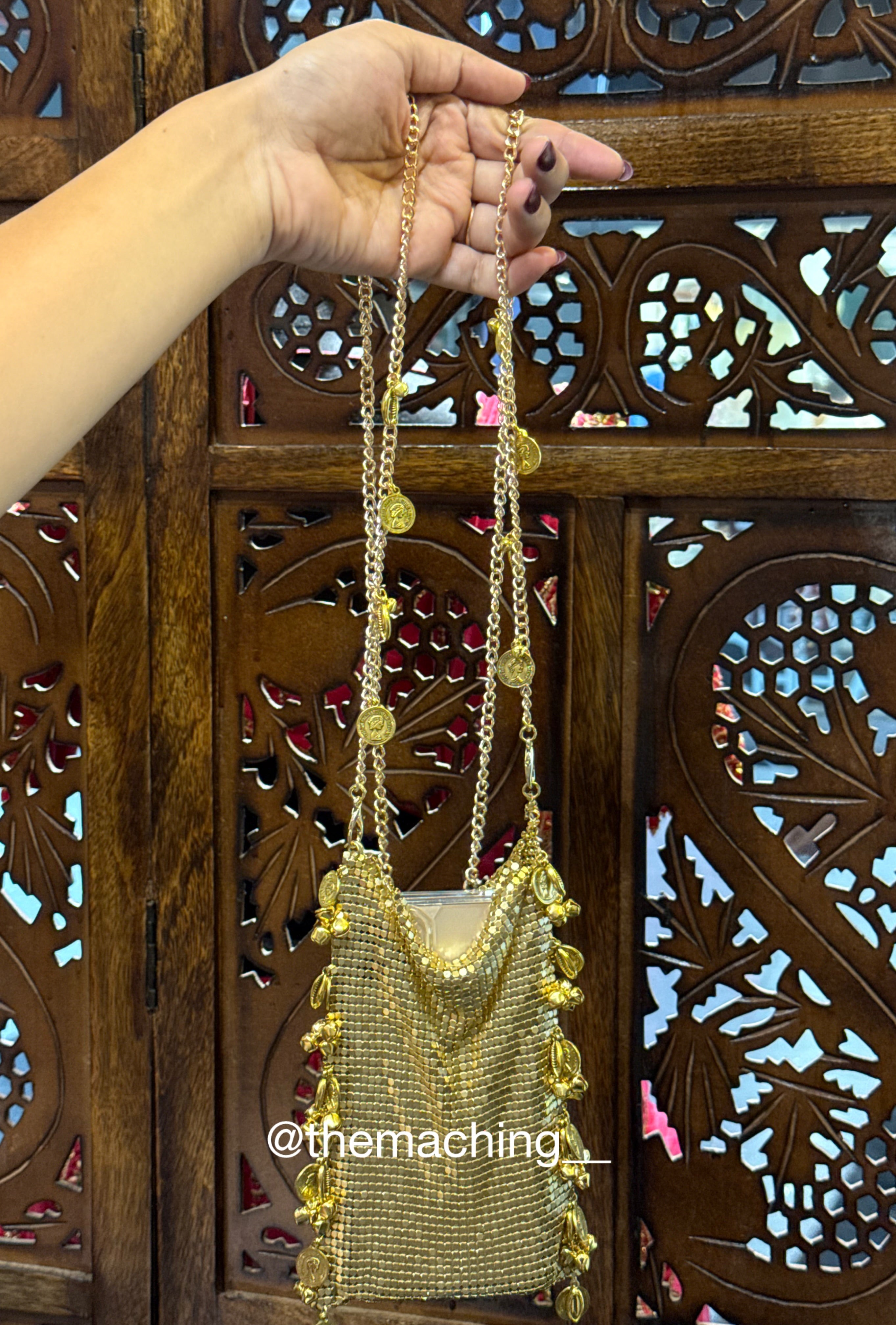 METAL GHUNGROO MOBILE BAG