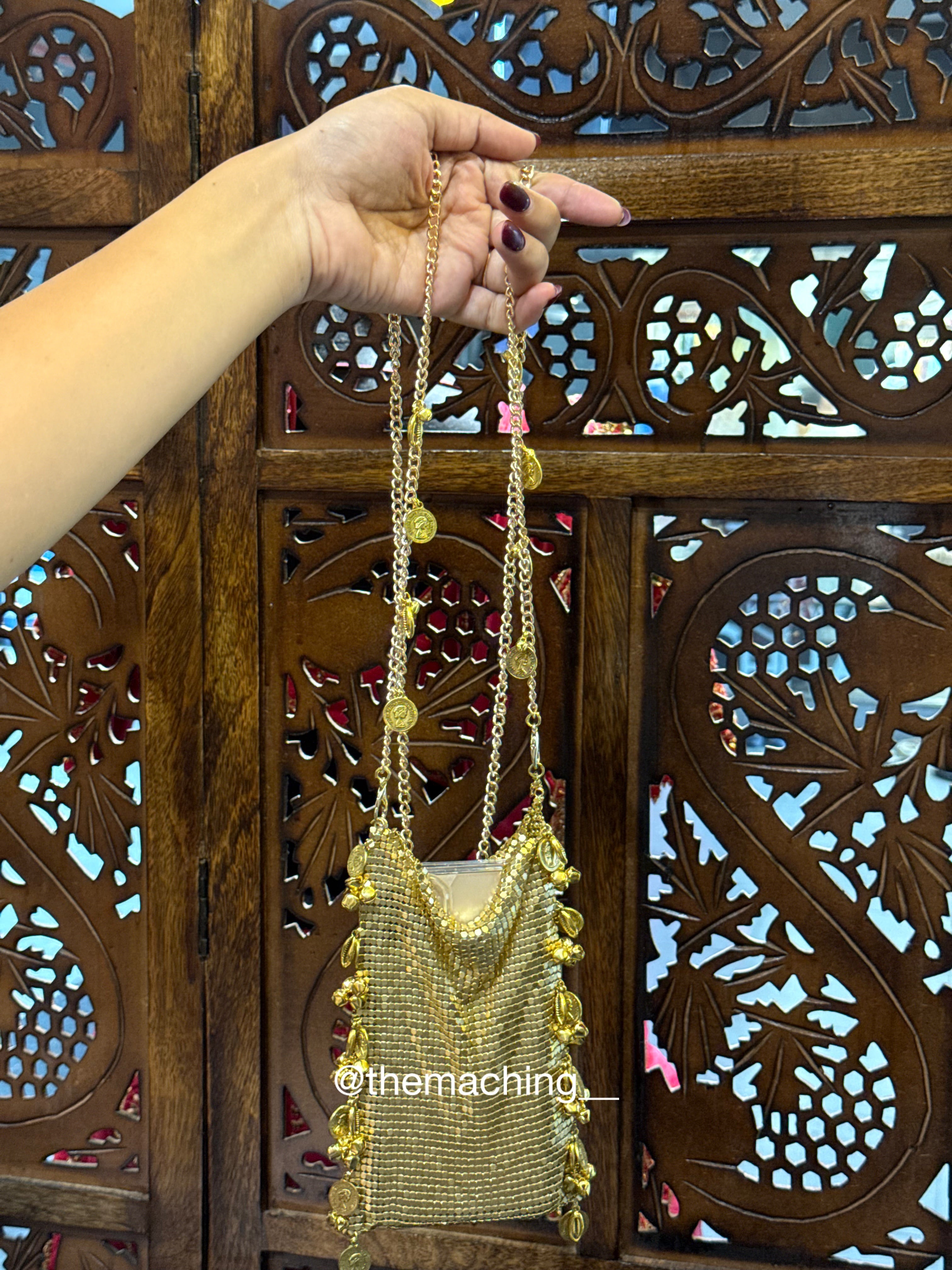 METAL GHUNGROO MOBILE BAG