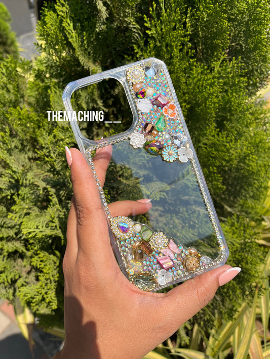 Half Daimond Luxury Fancy Phone Case
