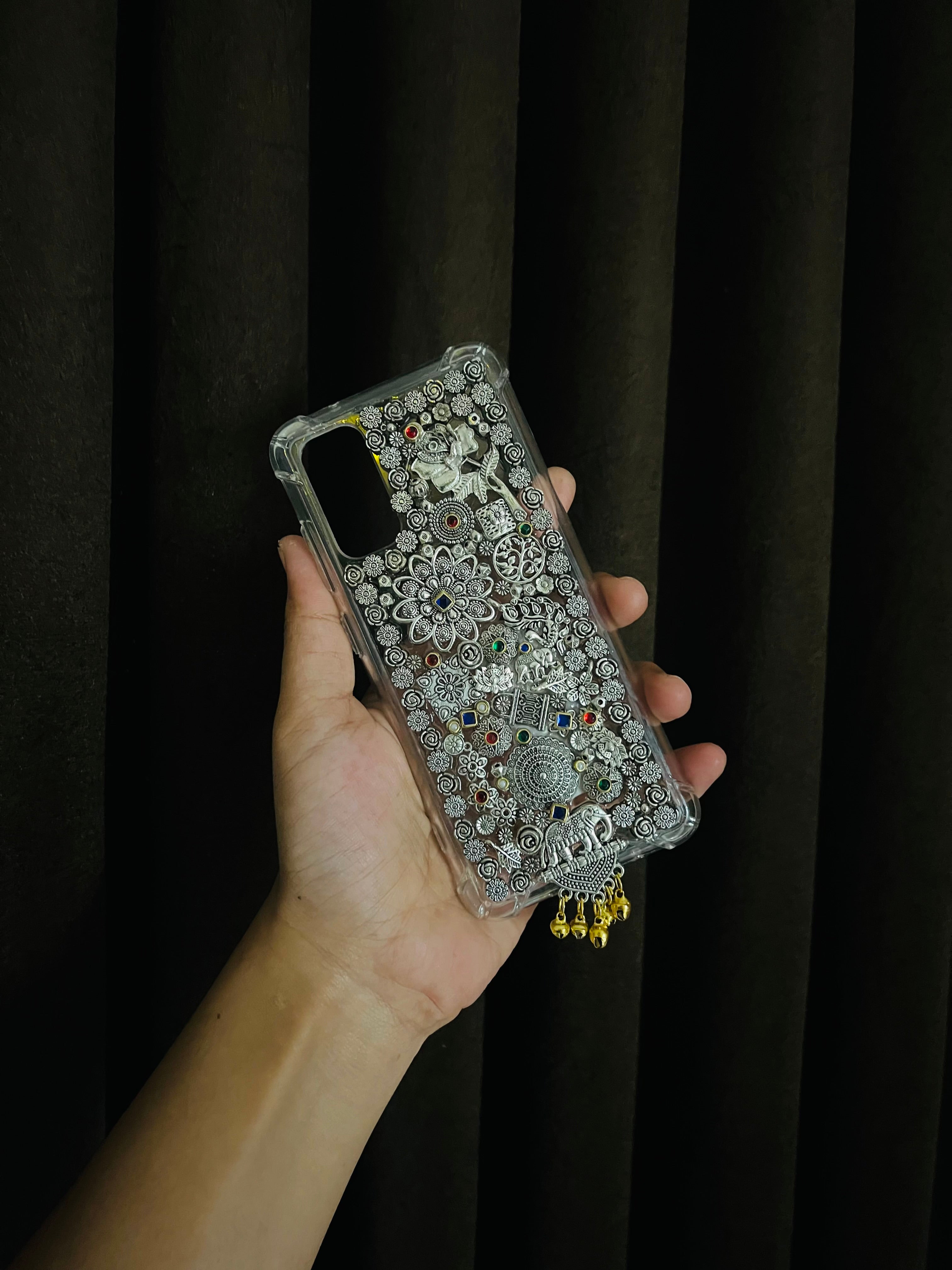 Silver Handmade Wedding Phone Case