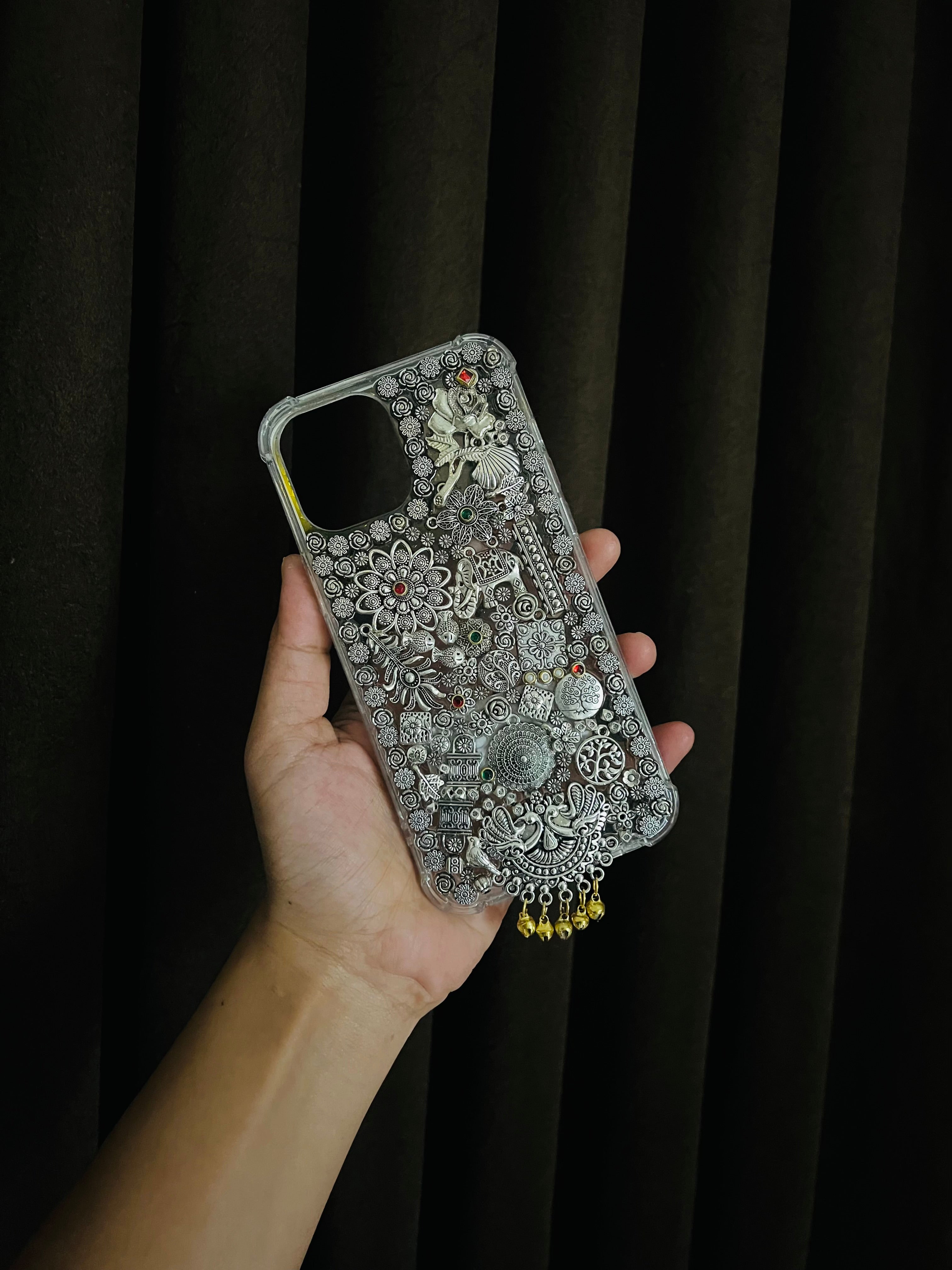 Silver Handmade Wedding Phone Case