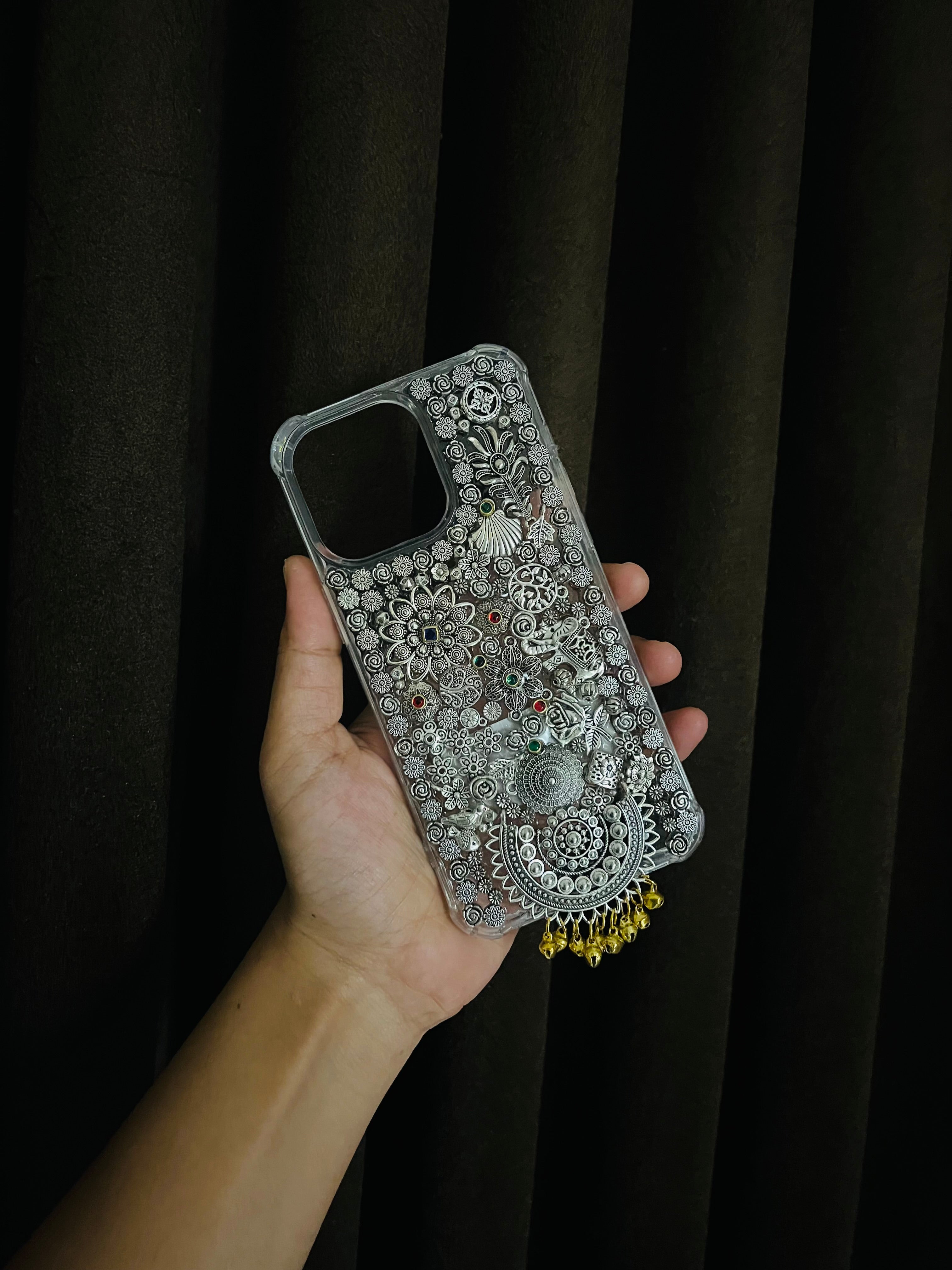 Silver Handmade Wedding Phone Case