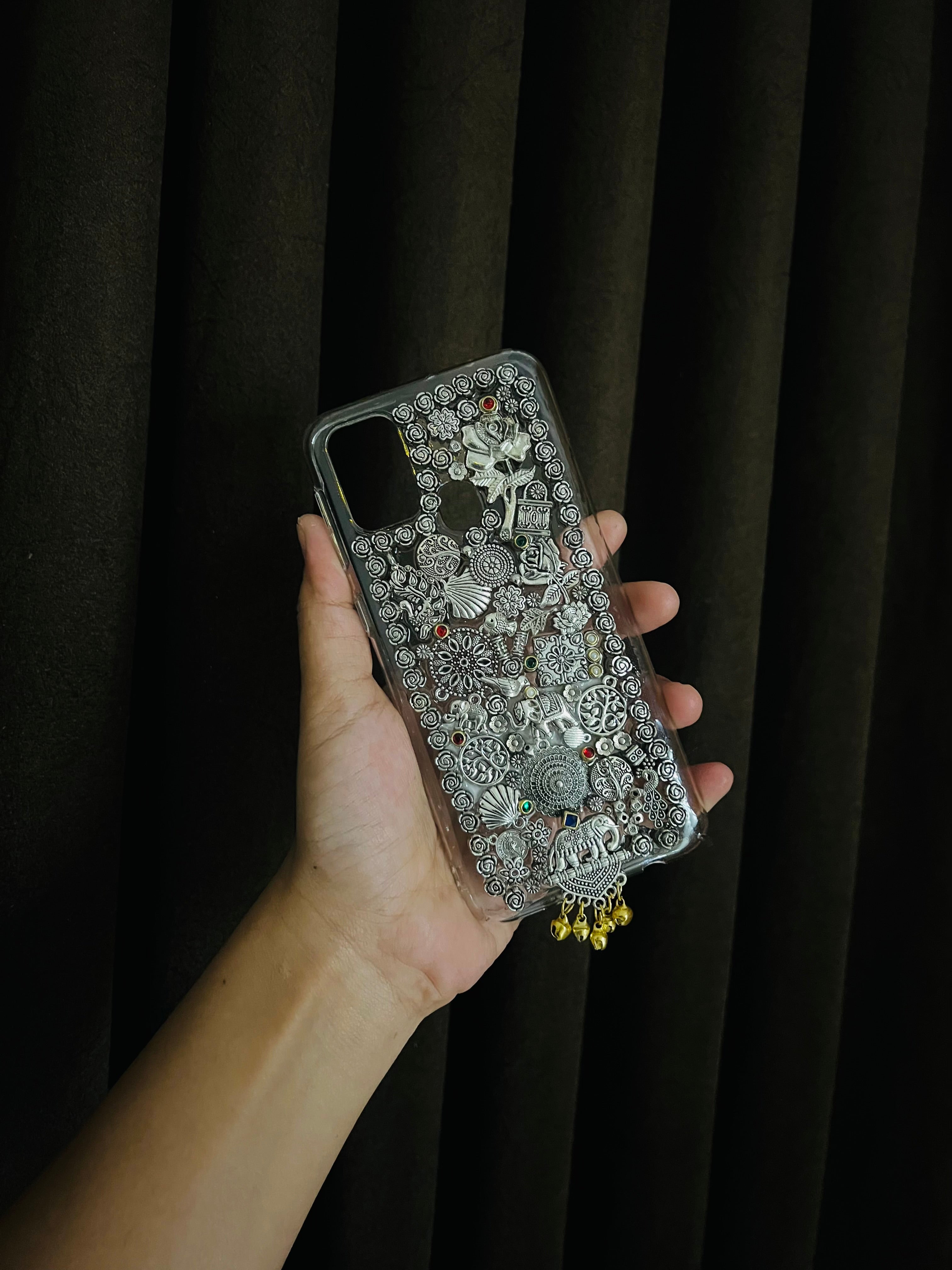 Silver Handmade Wedding Phone Case