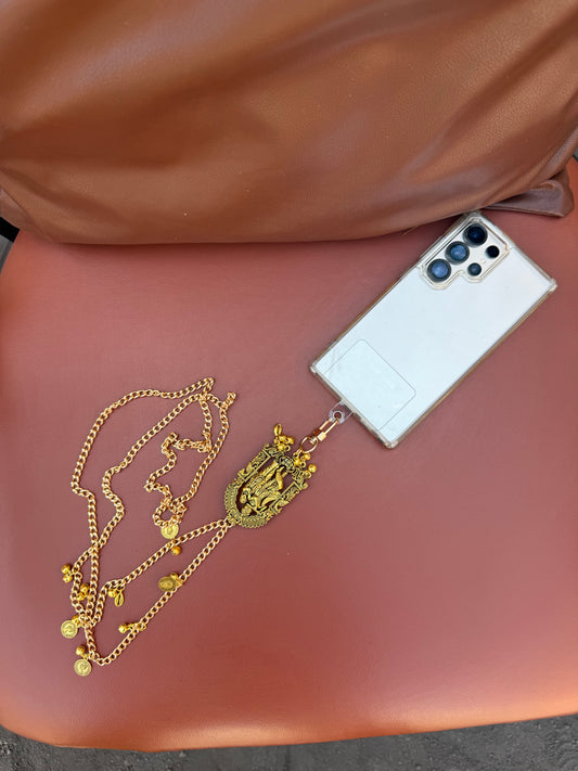 Trendy Metal Chain Lanyard with Stylish Pendant for Women | Durable Daily Use Hanging Chain for Mobile, Card Holder & Accessories