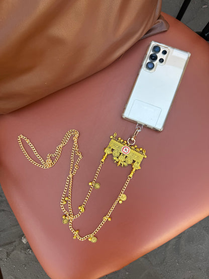 Trendy Metal Chain Lanyard with Stylish Pendant for Women | Durable Daily Use Hanging Chain for Mobile, Card Holder & Accessories