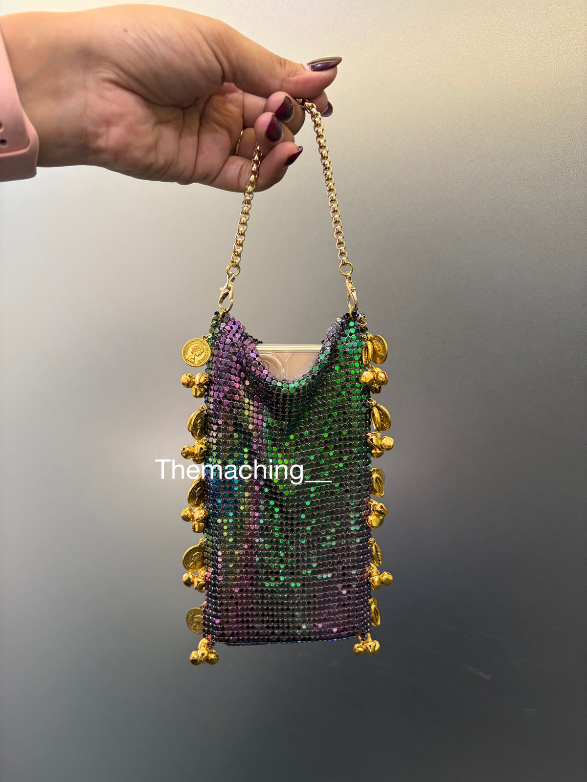METAL GHUNGROO MOBILE BAG
