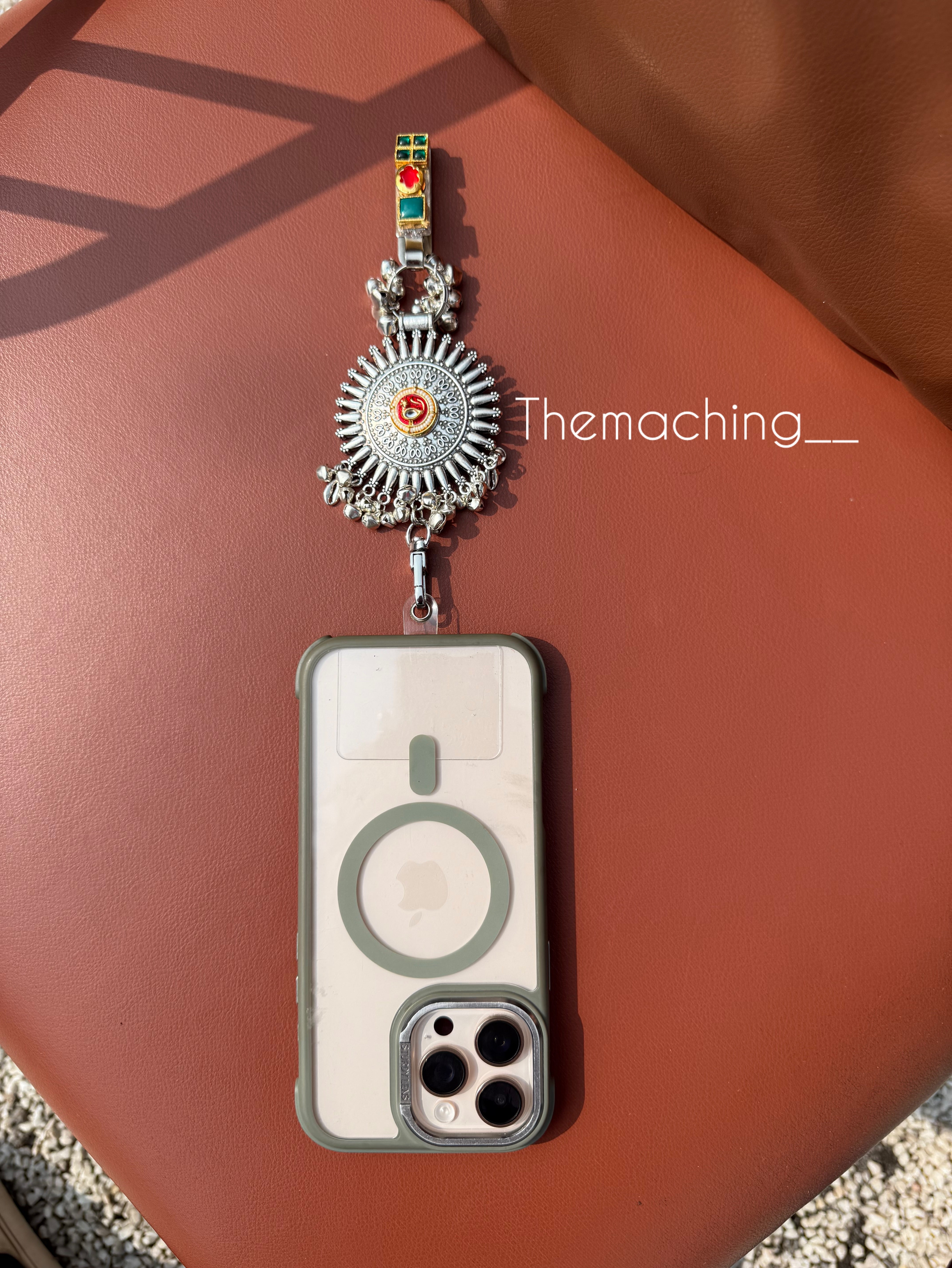 Silver Waist Juda with Stylish Pendant for Women | Durable Daily Use Hanging Chain for Mobile, Card Holder & Accessories