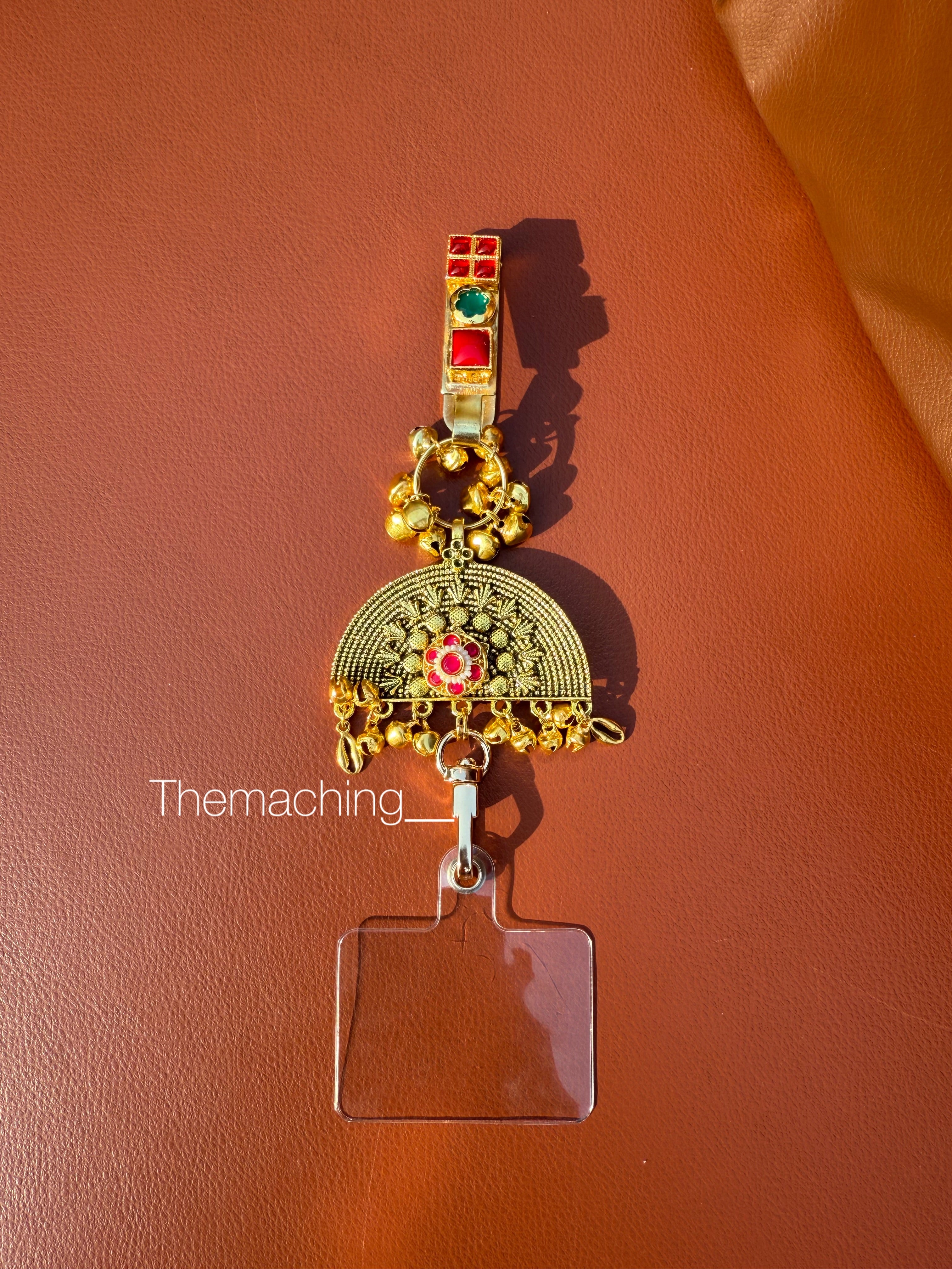 Gold Waist Juda with Stylish Pendant for Women | Durable Daily Use Hanging Chain for Mobile, Card Holder & Accessories