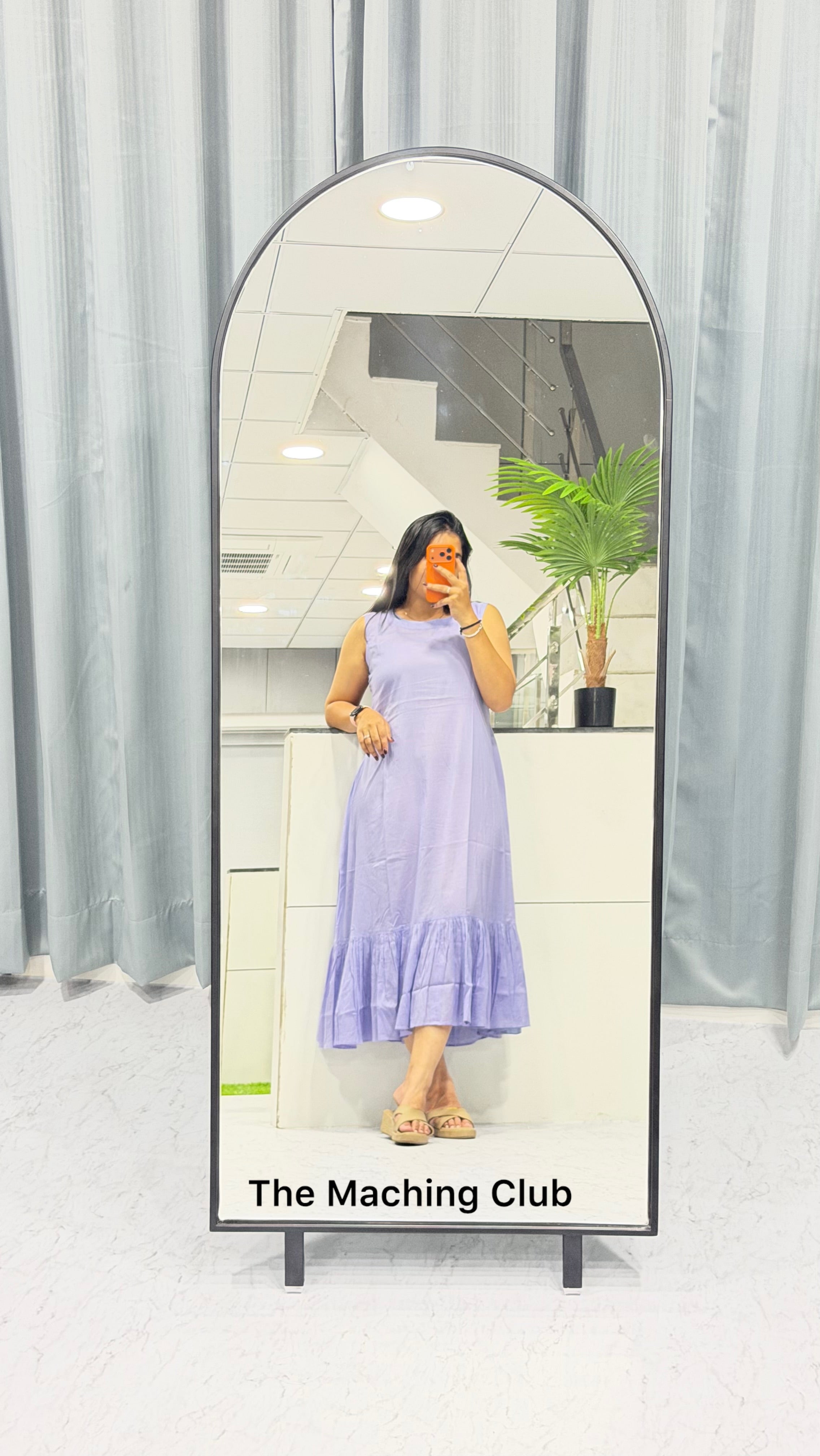 Women’s Ruffle Midi Dress | Casual One Piece By THE MACHING CLUB
