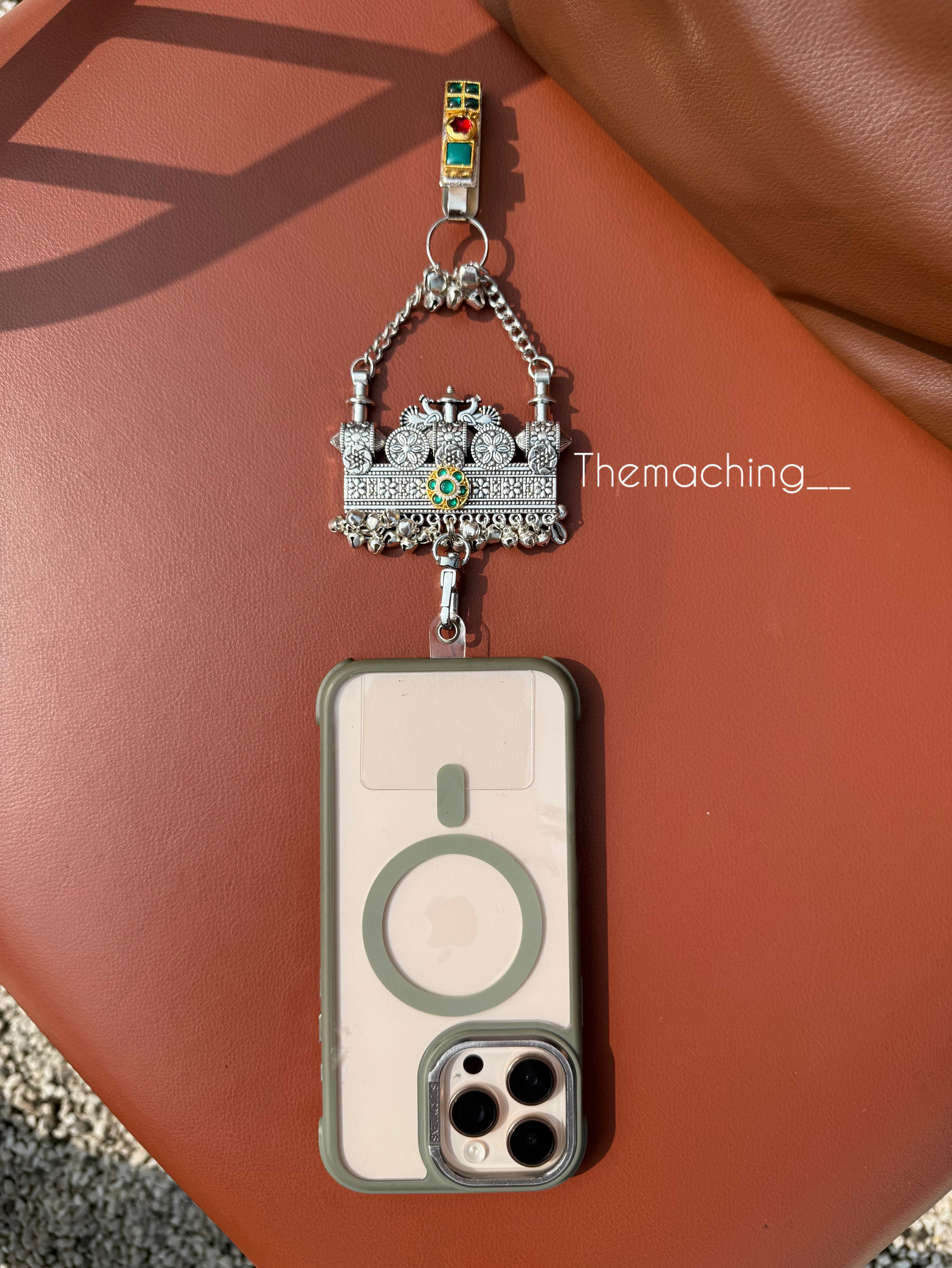 Silver Waist Juda with Stylish Pendant for Women | Durable Daily Use Hanging Chain for Mobile, Card Holder & Accessories