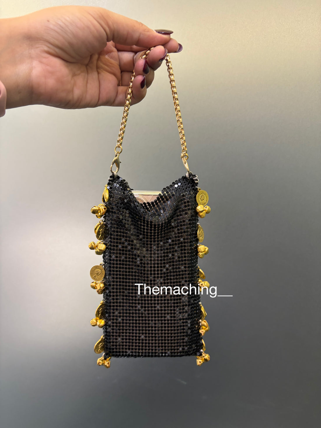 METAL GHUNGROO MOBILE BAG