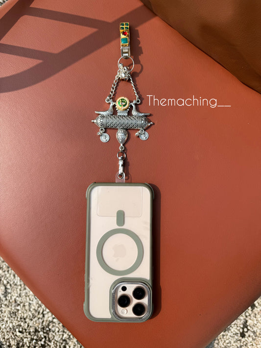 Silver Waist Juda with Stylish Pendant for Women | Durable Daily Use Hanging Chain for Mobile, Card Holder & Accessories