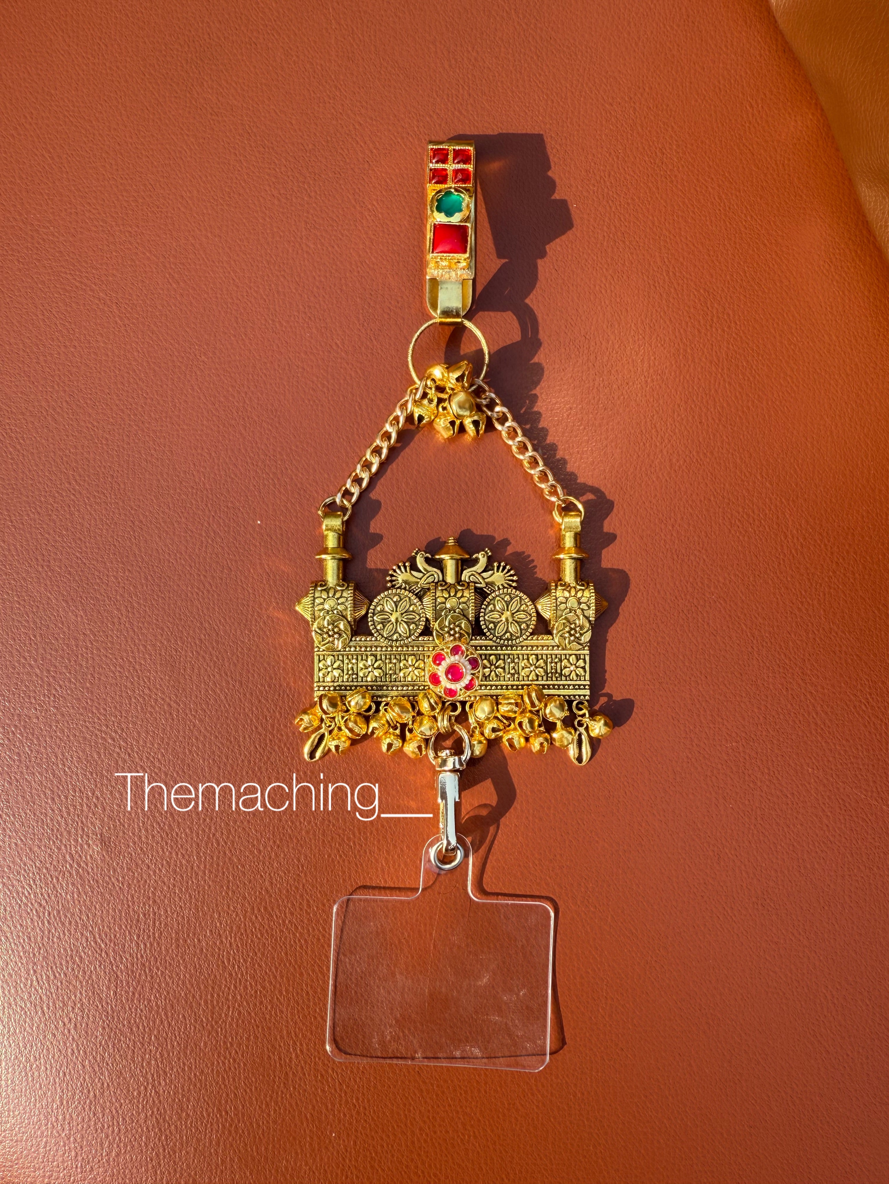 Gold Waist Juda with Stylish Pendant for Women | Durable Daily Use Hanging Chain for Mobile, Card Holder & Accessories